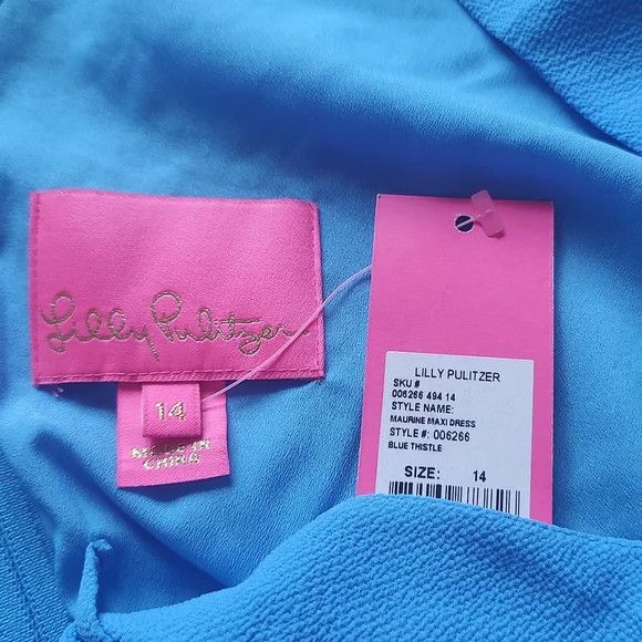 Lilly Pulitzer Lilly Pulitzer Maurine Maxi Dress Long Sleeveless Fit Flare Size XL / US 12-14 / IT 48-50 - 9 Thumbnail