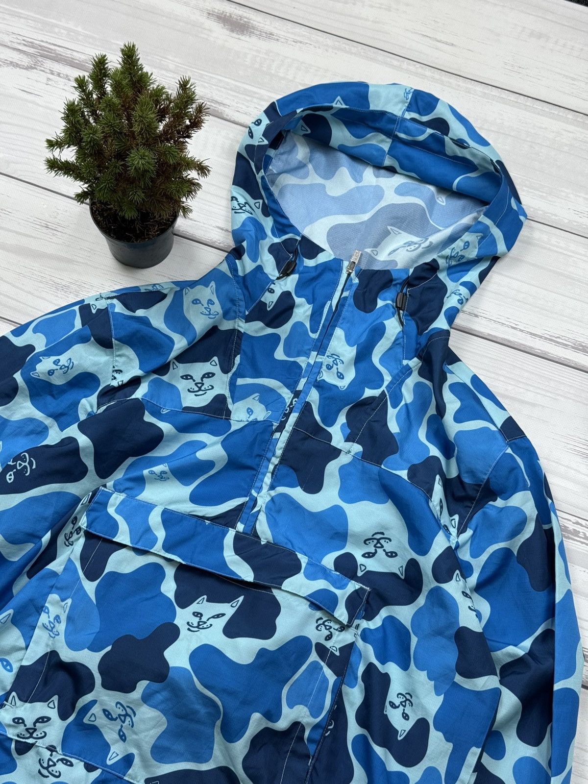 RIPNDIP RIPNDIP - Nerm Camo Packable Men's Anorak Jacket, Blue Camo Size US M / EU 48-50 / 2 - 2 Thumbnail