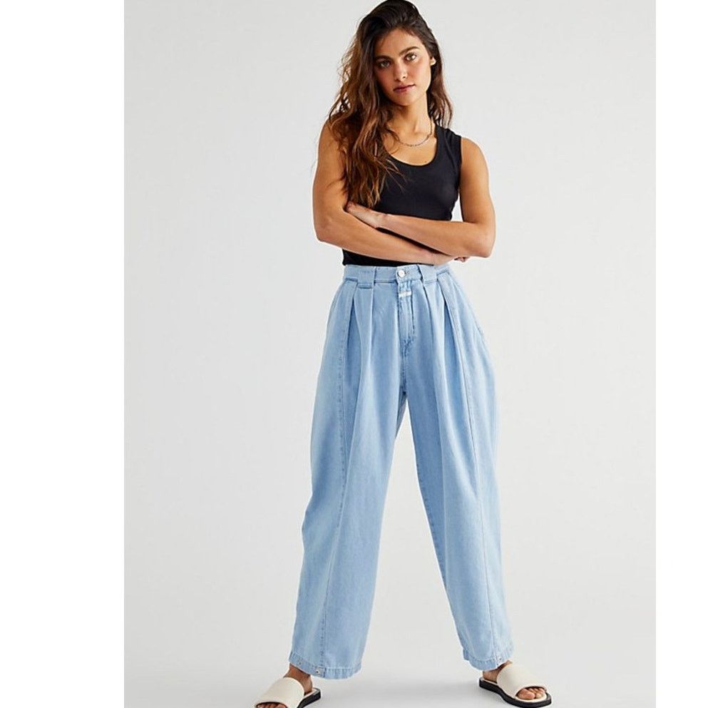 CLOSED New Free People Closed Ivo Jeans $345 SIZE 32 Light Blue Size 32" / US 10 / IT 46 - 1 Thumbnail