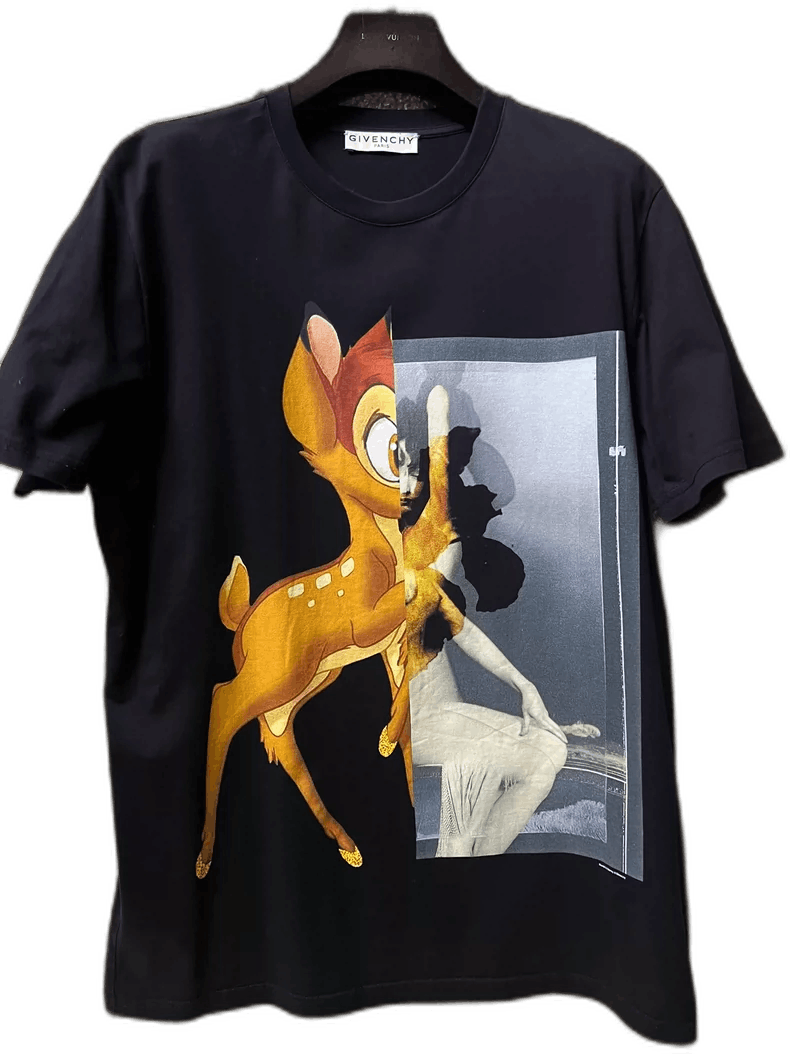 Givenchy Givenchy Men's Deer Print Short Sleeve T-Shirt Size US XS / EU 42 / 0 - 1 Thumbnail