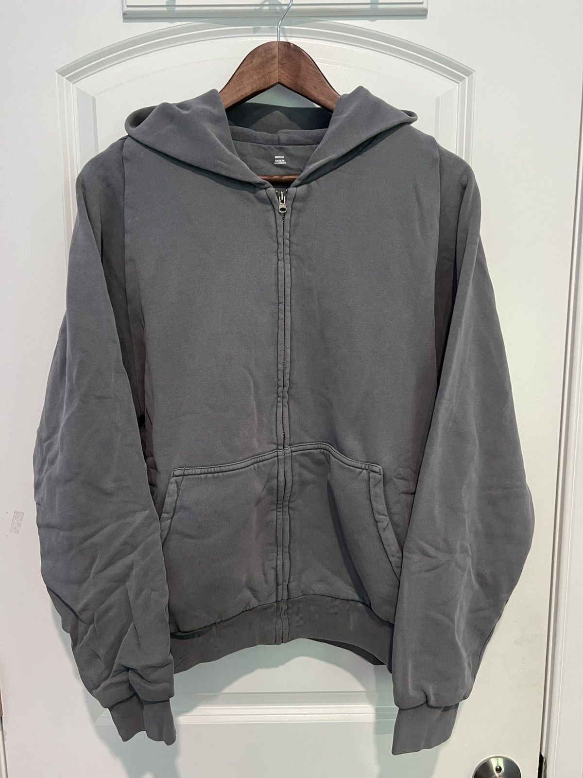 Balenciaga × Gap × Yeezy Yeezy Gap Zip Up Hoodie Poetic Grey Medium Size US M / EU 48-50 / 2 - 1 Thumbnail