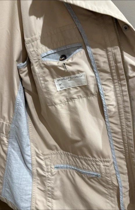 Brunello Cucinelli Brunello Cucinelli Field Jacket Size 54 Beige Size US L / EU 52-54 / 3 - 4 Thumbnail