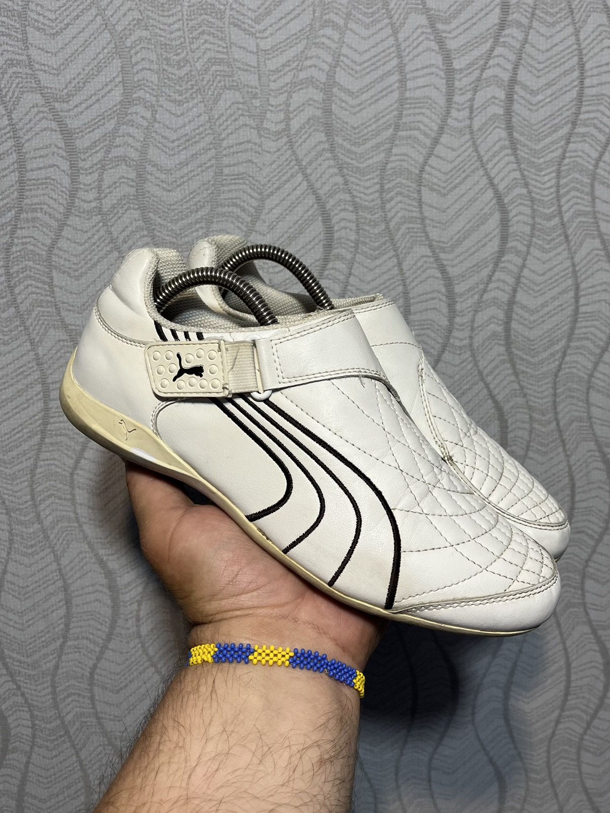 Puma × Vintage Vintage Puma Speed Cat Y2K White Leather Velcro Sneakers Size US 7 / EU 40 - 1 Thumbnail