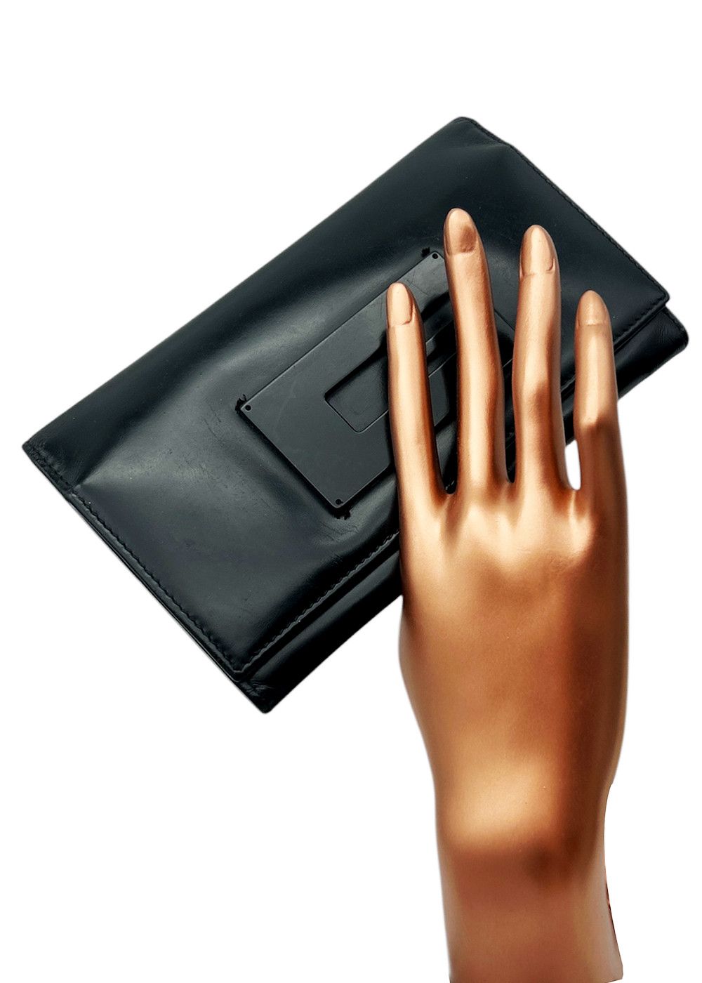 Gucci Gucci Long Leather Wallet Black Unisex Size ONE SIZE - 1 Thumbnail