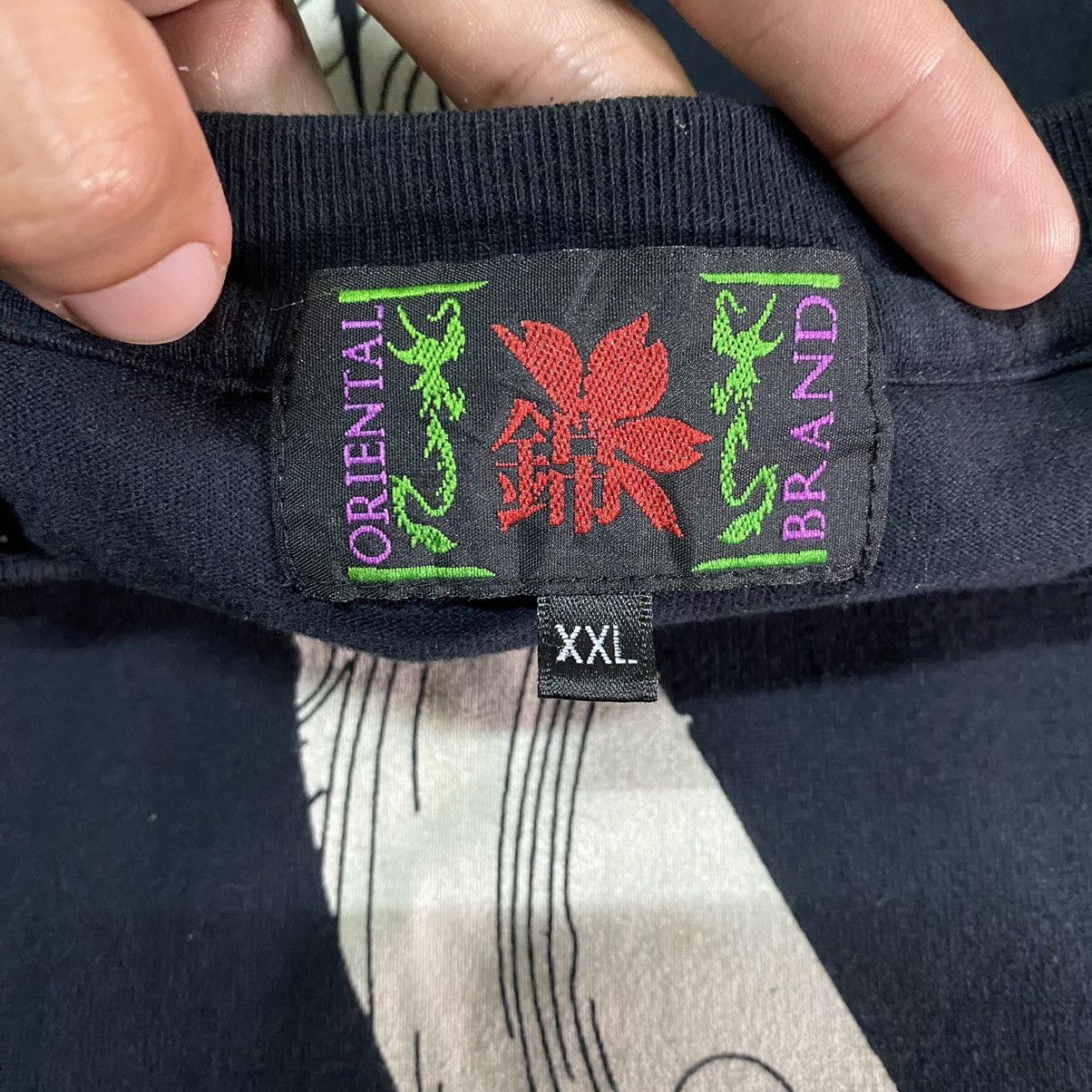 Japanese Brand Vintage Neon Genesis Evangelion Eva 01 Sukajan T Shirt Size US XXL / EU 58 / 5 - 4 Thumbnail