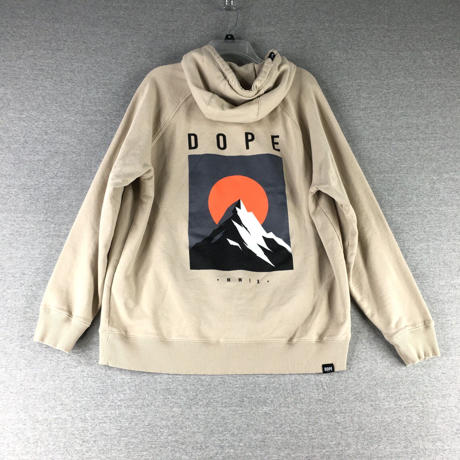 image of Dope Mmix Hoodie Mens Large Snowboarding Sweater Pullover in White