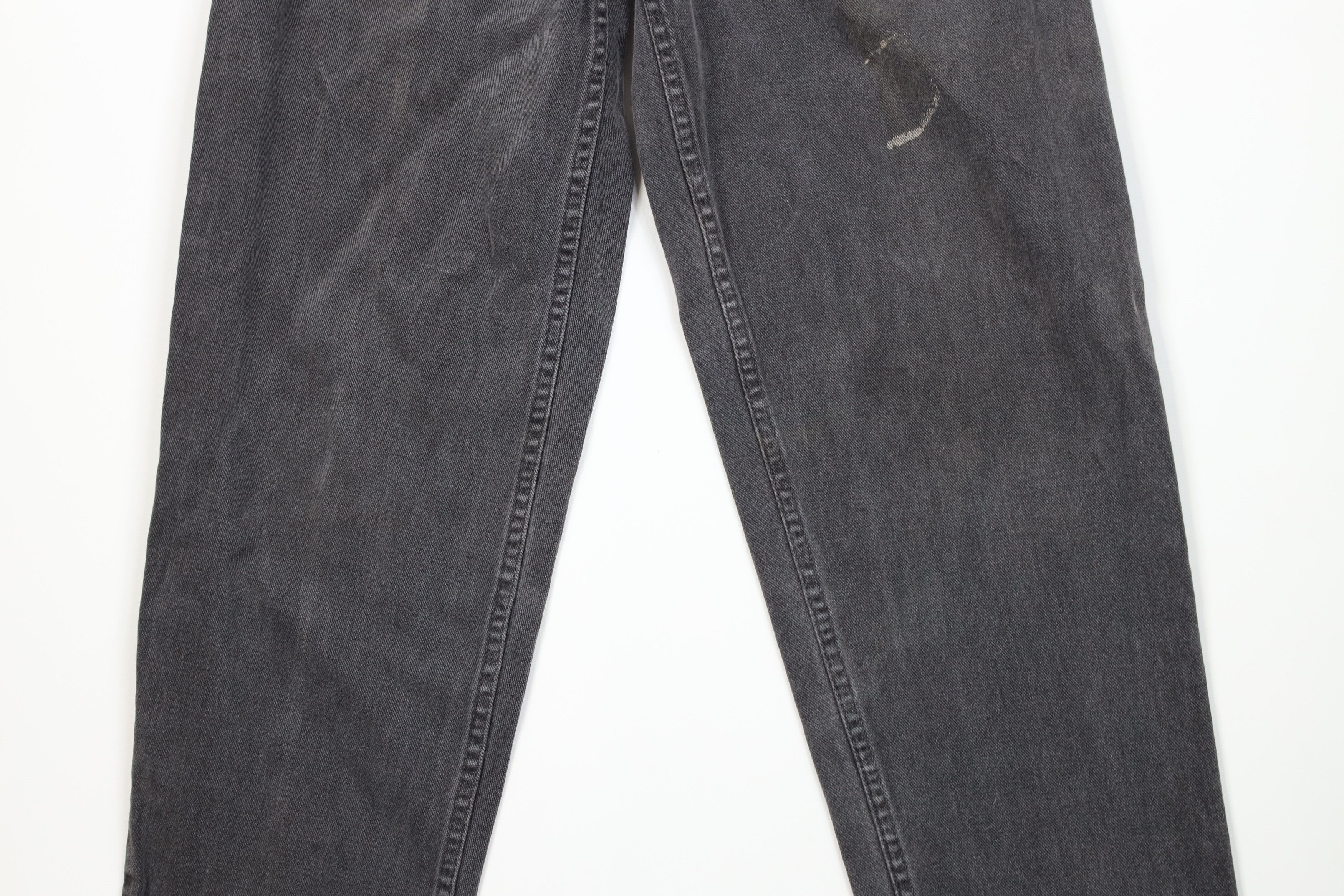 Guess Vintage 80s 90s Guess Tapered Leg Denim Jeans Black USA Size 29" - 3 Thumbnail