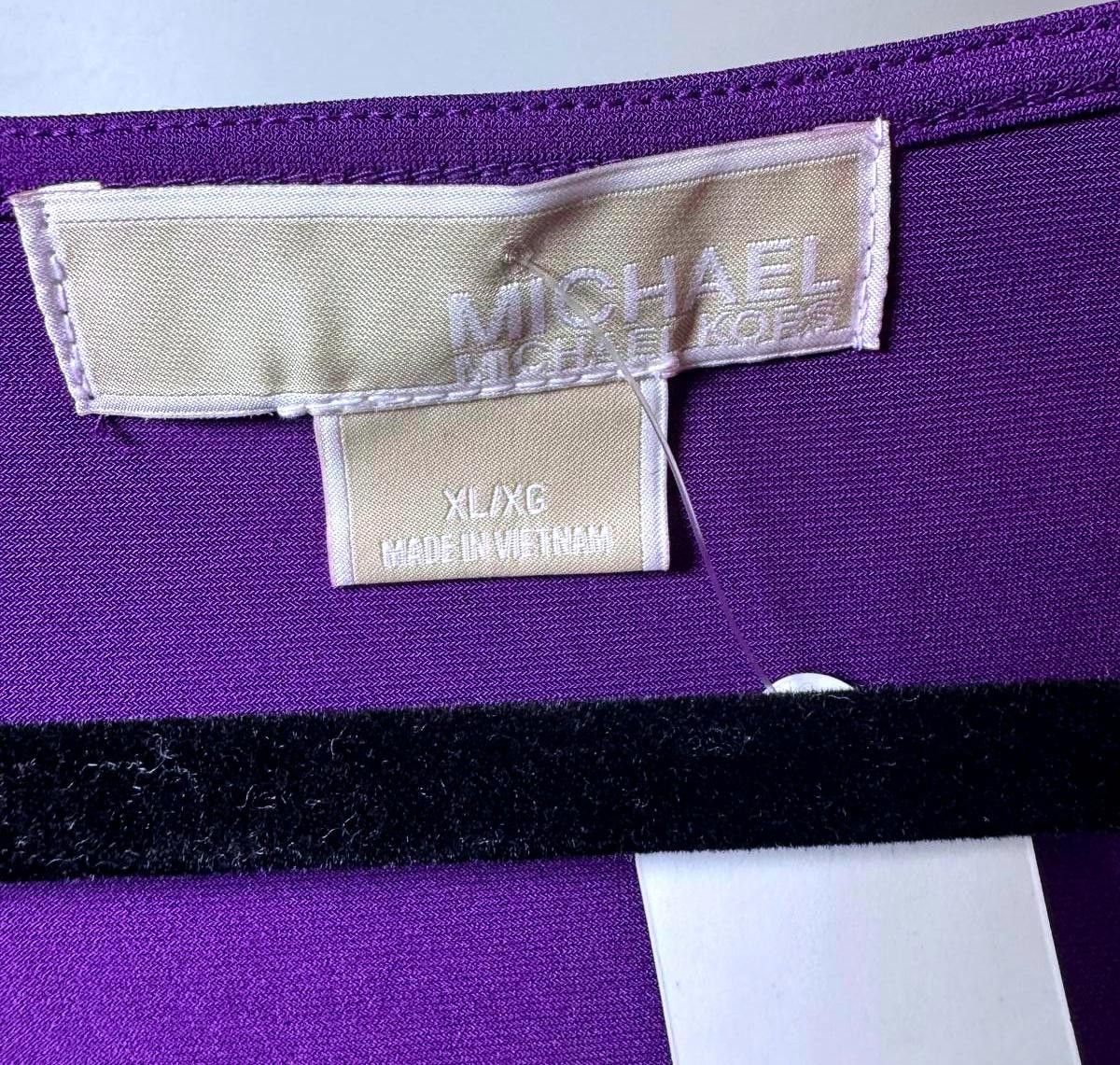 Michael Kors Michael Kors Stylish Draped Top - XL, Imperial Purple Size XL / US 12-14 / IT 48-50 - 3 Thumbnail