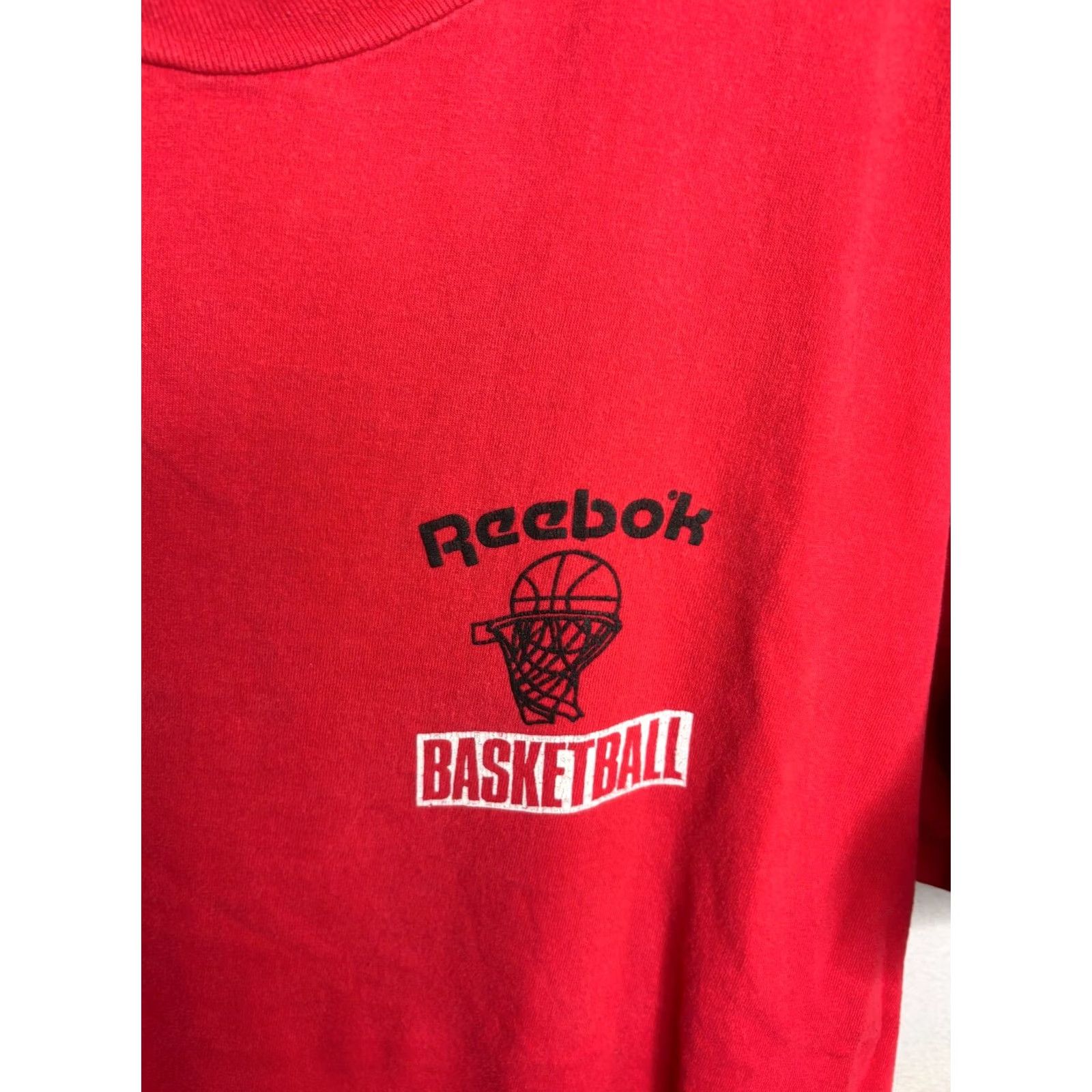 Reebok Vintage Reebok Basketball T-Shirt Mens XL Red 90s 5774 Size US XL / EU 56 / 4 - 2 Thumbnail