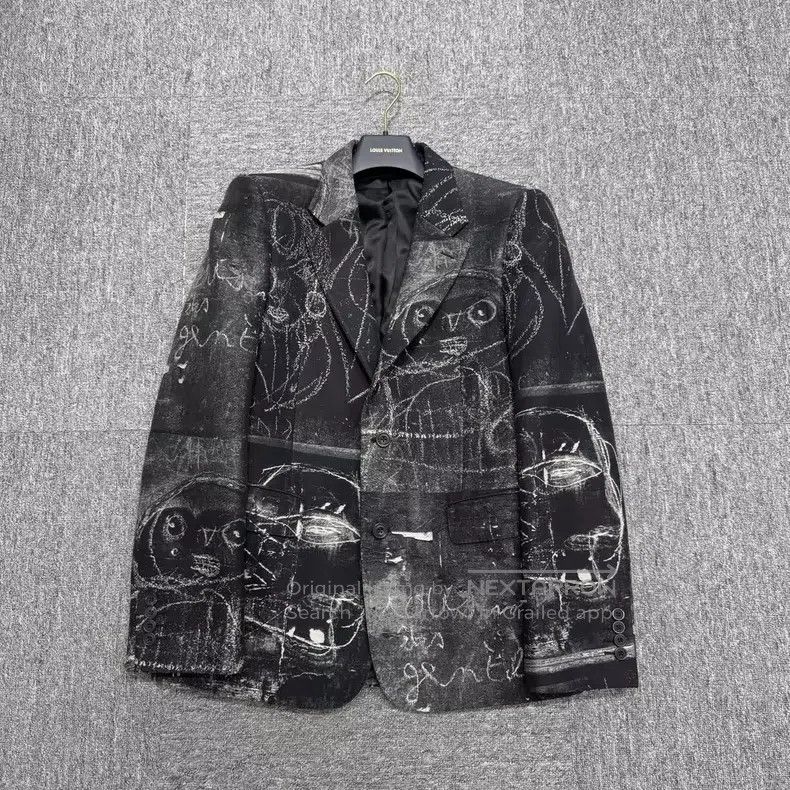 Alexander McQueen Alexander Mcqueen Graffiti suit jacket Size 50R - 1 Thumbnail