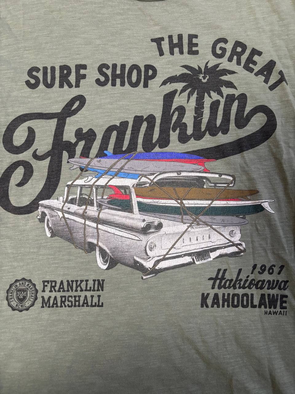 Franklin & Marshall Franklin Marshall "The Great Surf Shop" Varsity T-Shirt Size US M / EU 48-50 / 2 - 8 Thumbnail