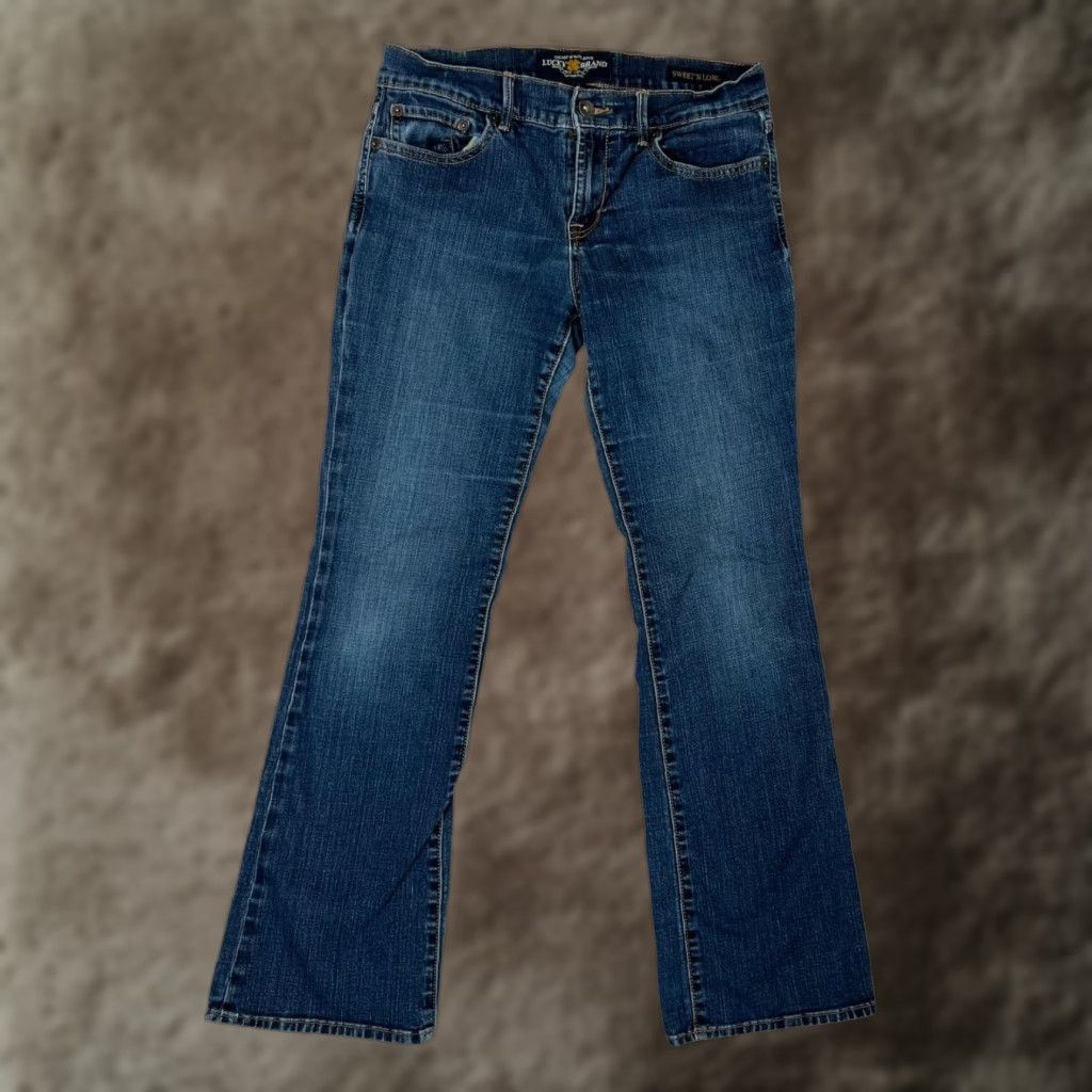 Lucky Brand VINTAGE Lucky Brand Blue Jeans Womens 8 Bootcut Denim 5-Pocket Stretch Ankle Low Rise 29" Waist Size 30" / US 8 / IT 44 - 1 Thumbnail