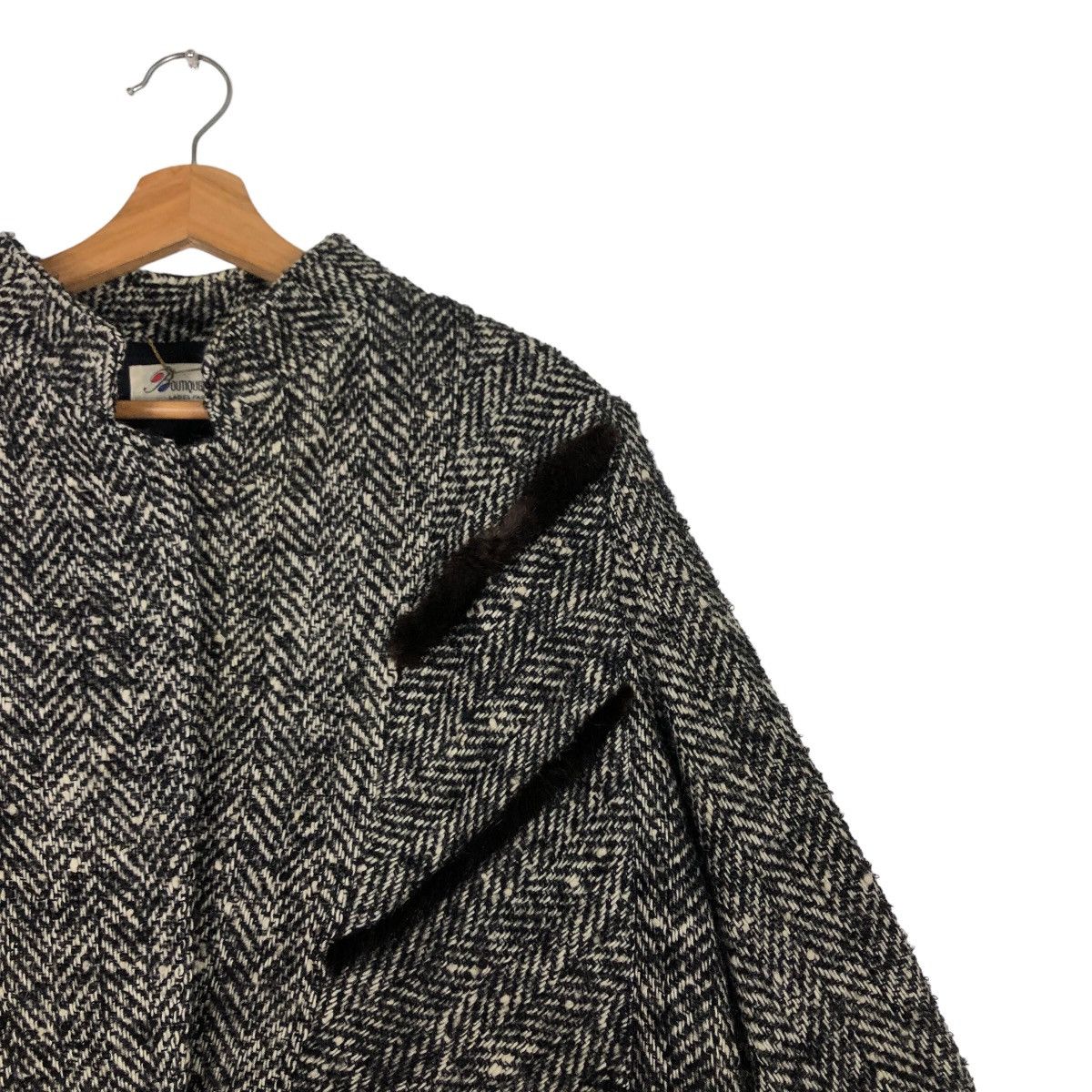 Japanese Brand 🔥Vtg Herringbone Wool Jacket Asymmetric Poxket Issey Miyake Size US M / EU 48-50 / 2 - 6 Thumbnail
