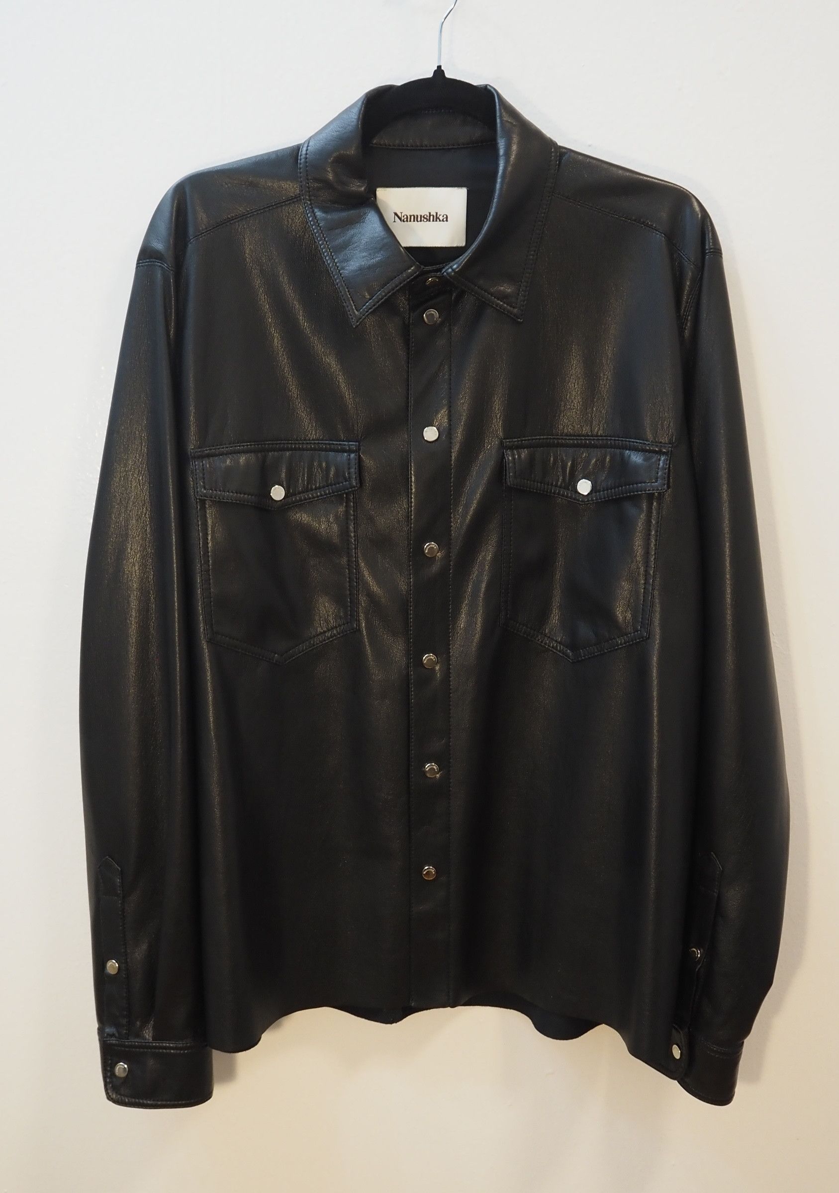 Nanushka Nanushka Vegan Leather Shirt Size US M / EU 48-50 / 2 - 1 Thumbnail
