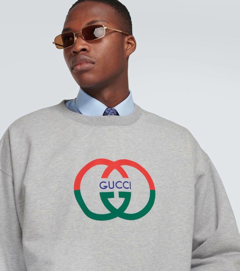 Gucci Gucci Interlocking G cotton jersey sweatshirt Size US XL / EU 56 / 4 - 11 Thumbnail
