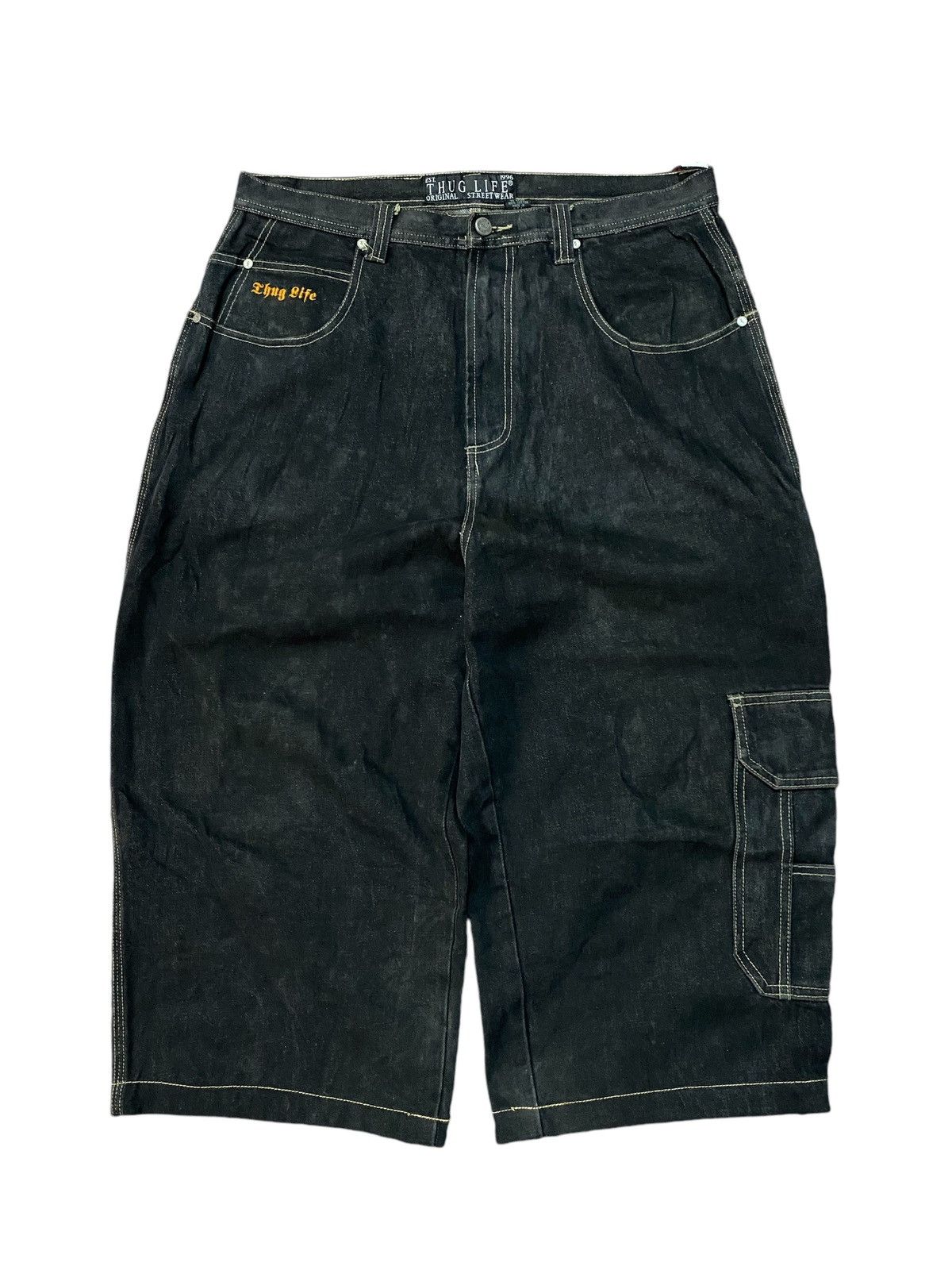 JNCO Vintage Thug Life Denim Jorts Pants Size US 36 / EU 52 - 5 Thumbnail