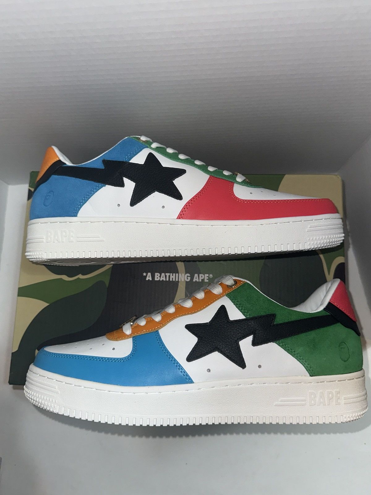 Bape BAPE Olympic Bapesta DS US11 Size US 11 / EU 44 - 1 Thumbnail