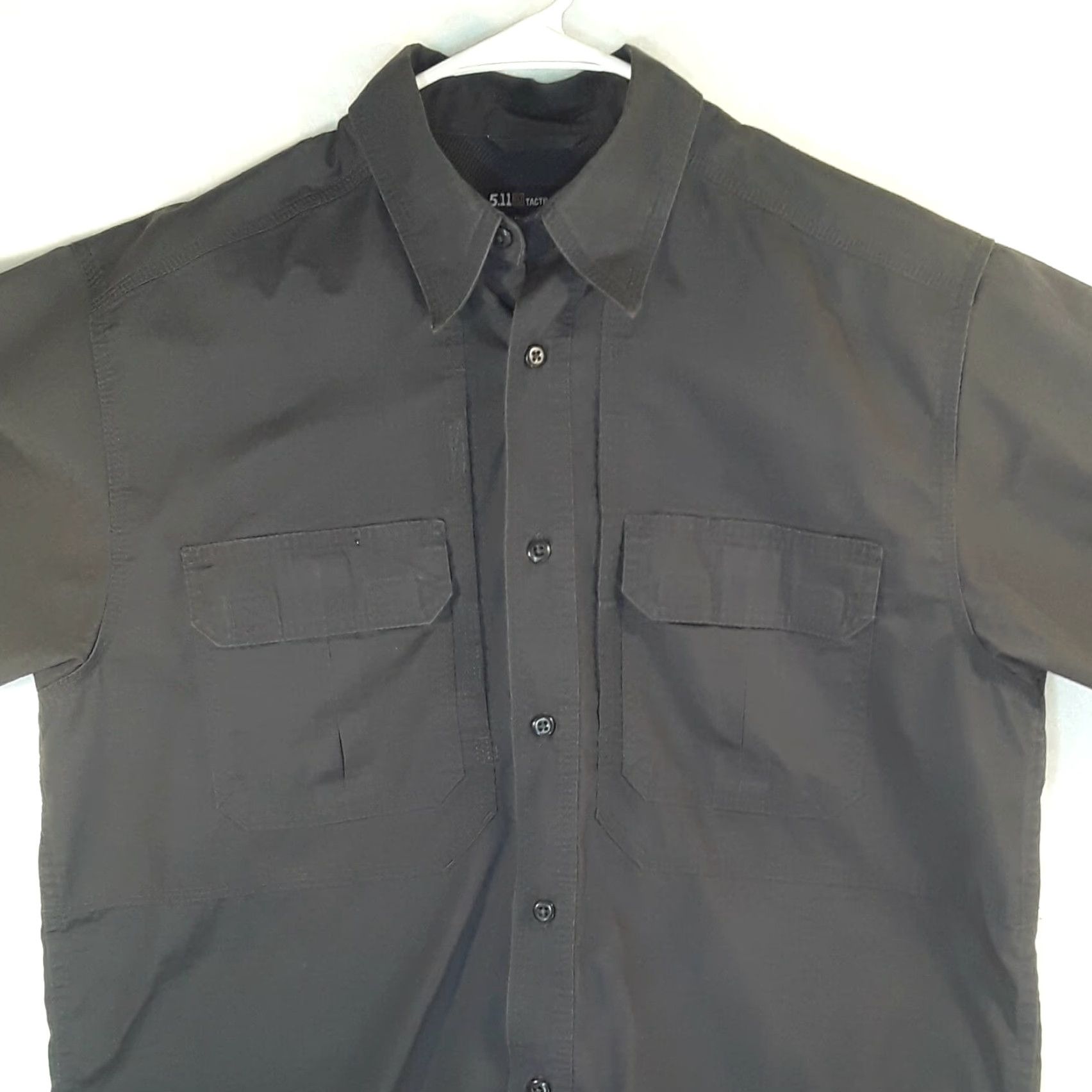 Vintage 5.11 Tactical Shirt Button-Up Medium Short Sleeve Mens Dark Gray Pockets Size US M / EU 48-50 / 2 - 2 Thumbnail