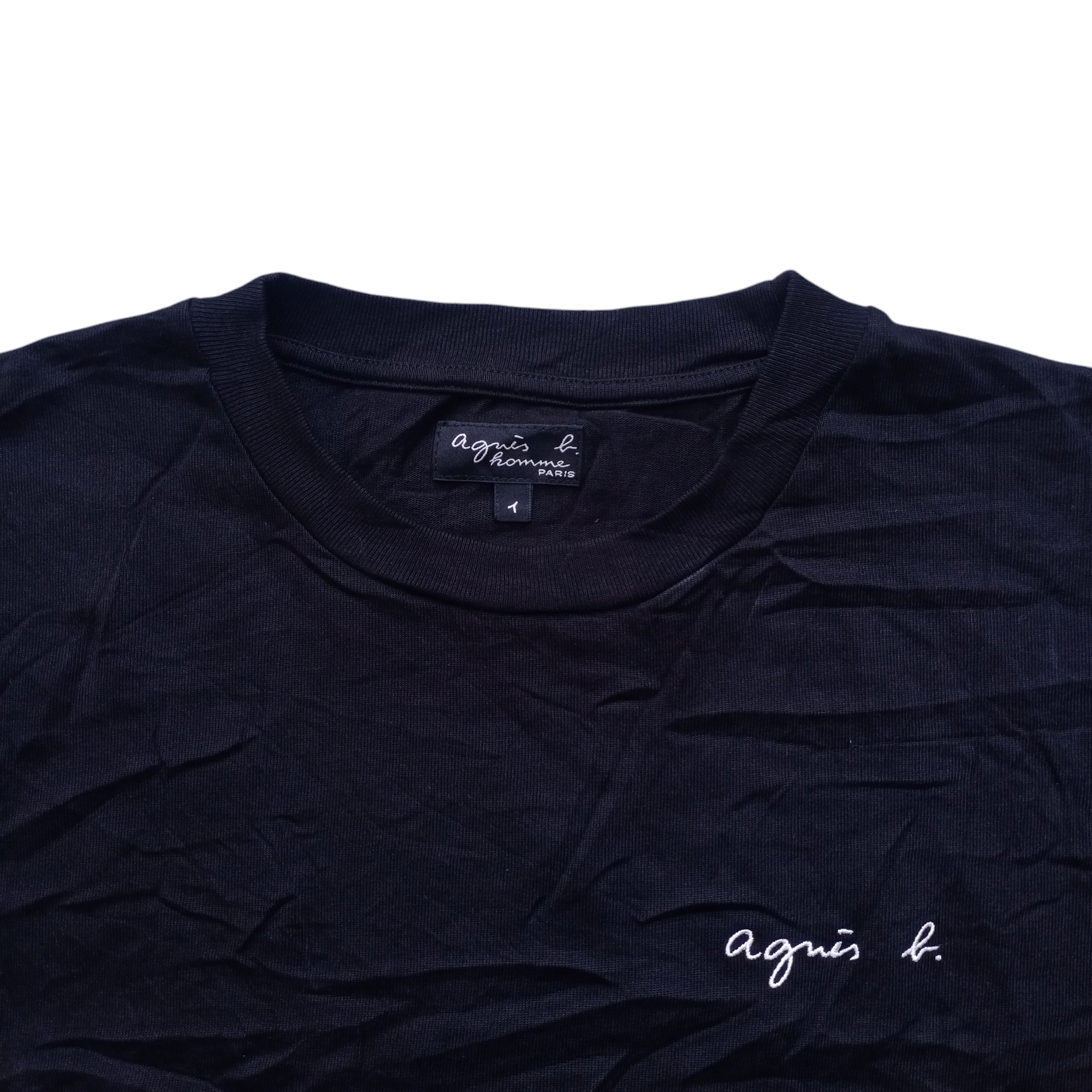 Designer × Japanese Brand × agnes b. Agnes B Homme Paris Longsleeve Made In Portugal Plain Size US L / EU 52-54 / 3 - 2 Thumbnail