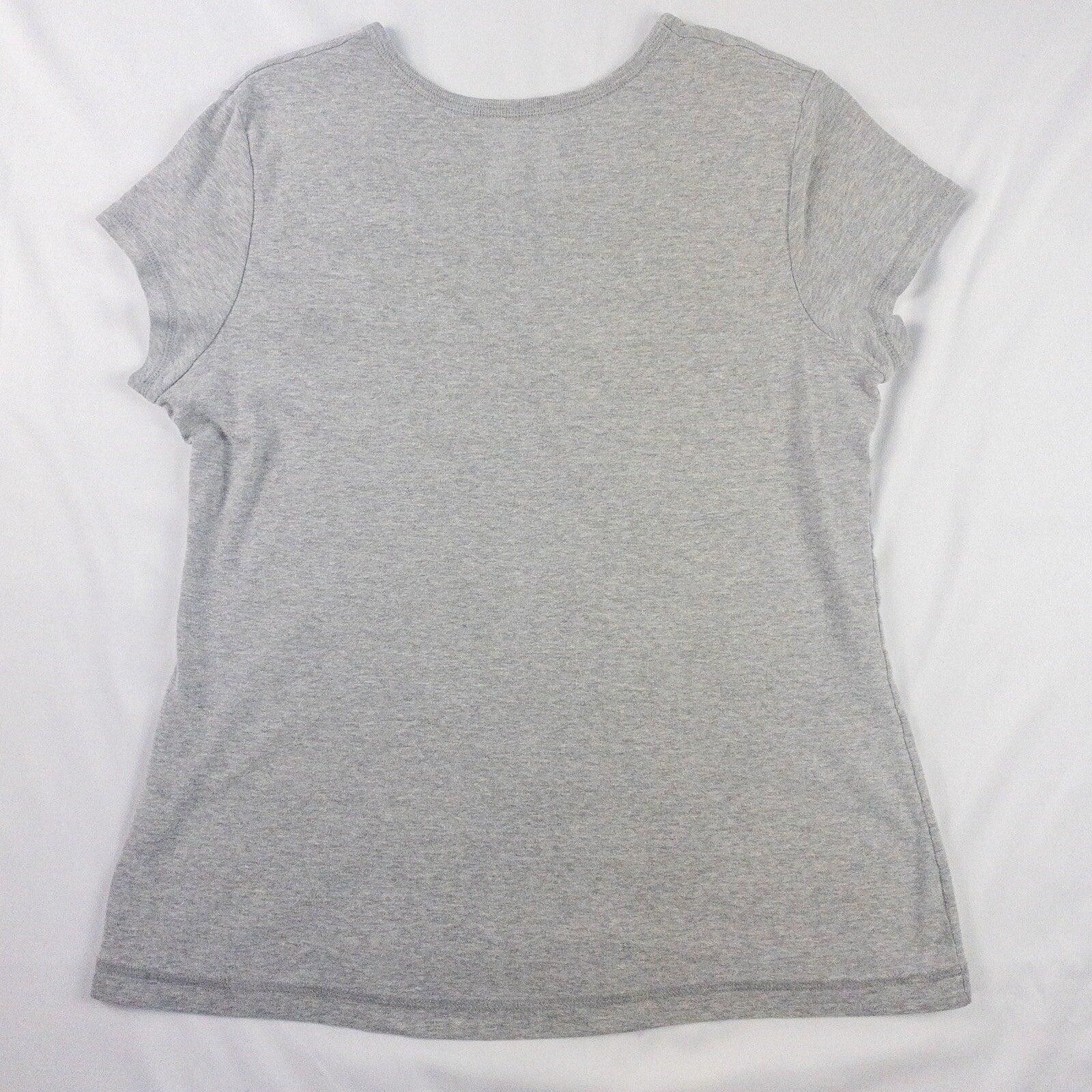 Champion Champion Heather Gray V Neck Slim Tee Shirt Womens Large Size L / US 10 / IT 46 - 8 Thumbnail