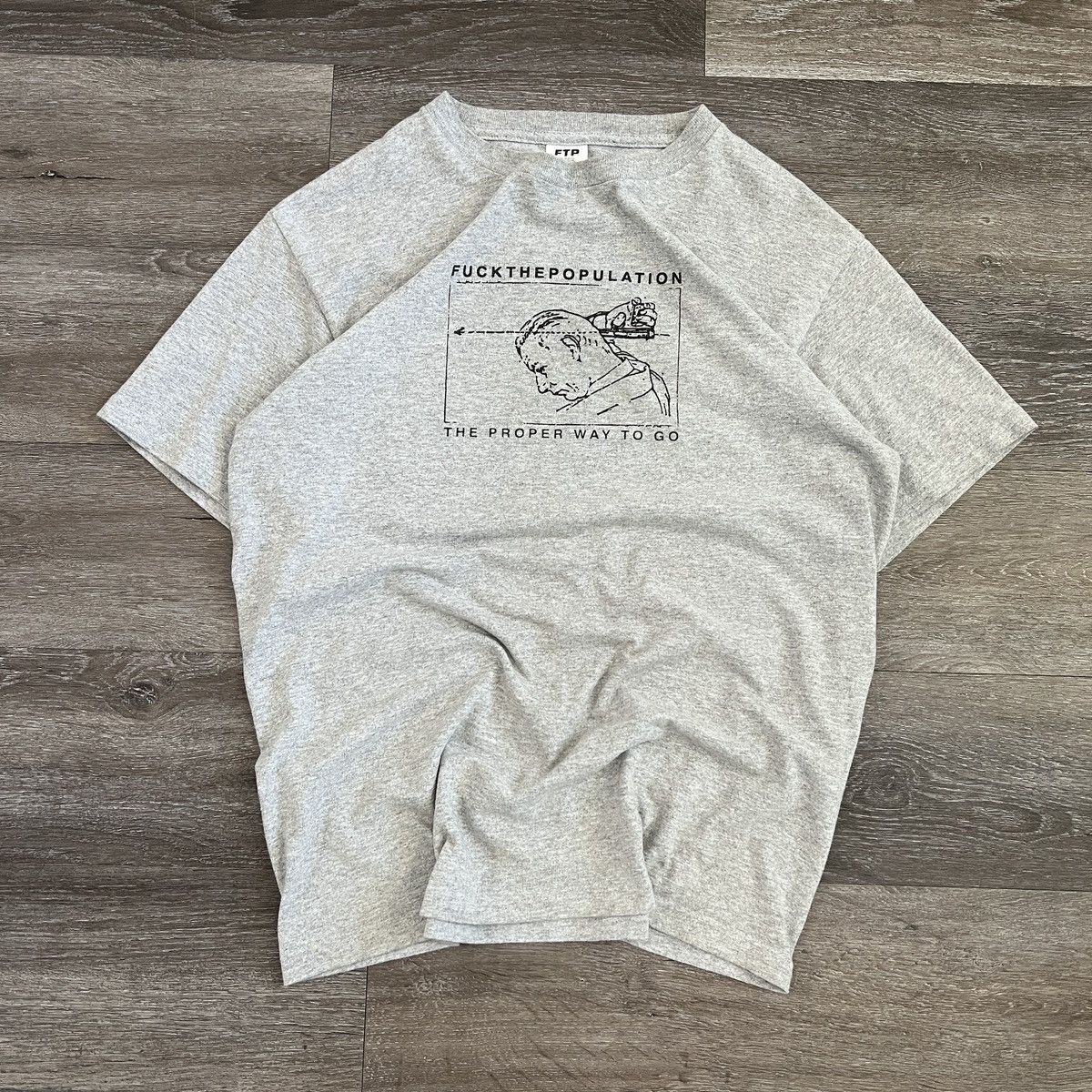 Fuck The Population Rare FTP suicide boys the proper way to go out t shirt Size US M / EU 48-50 / 2 - 1 Thumbnail