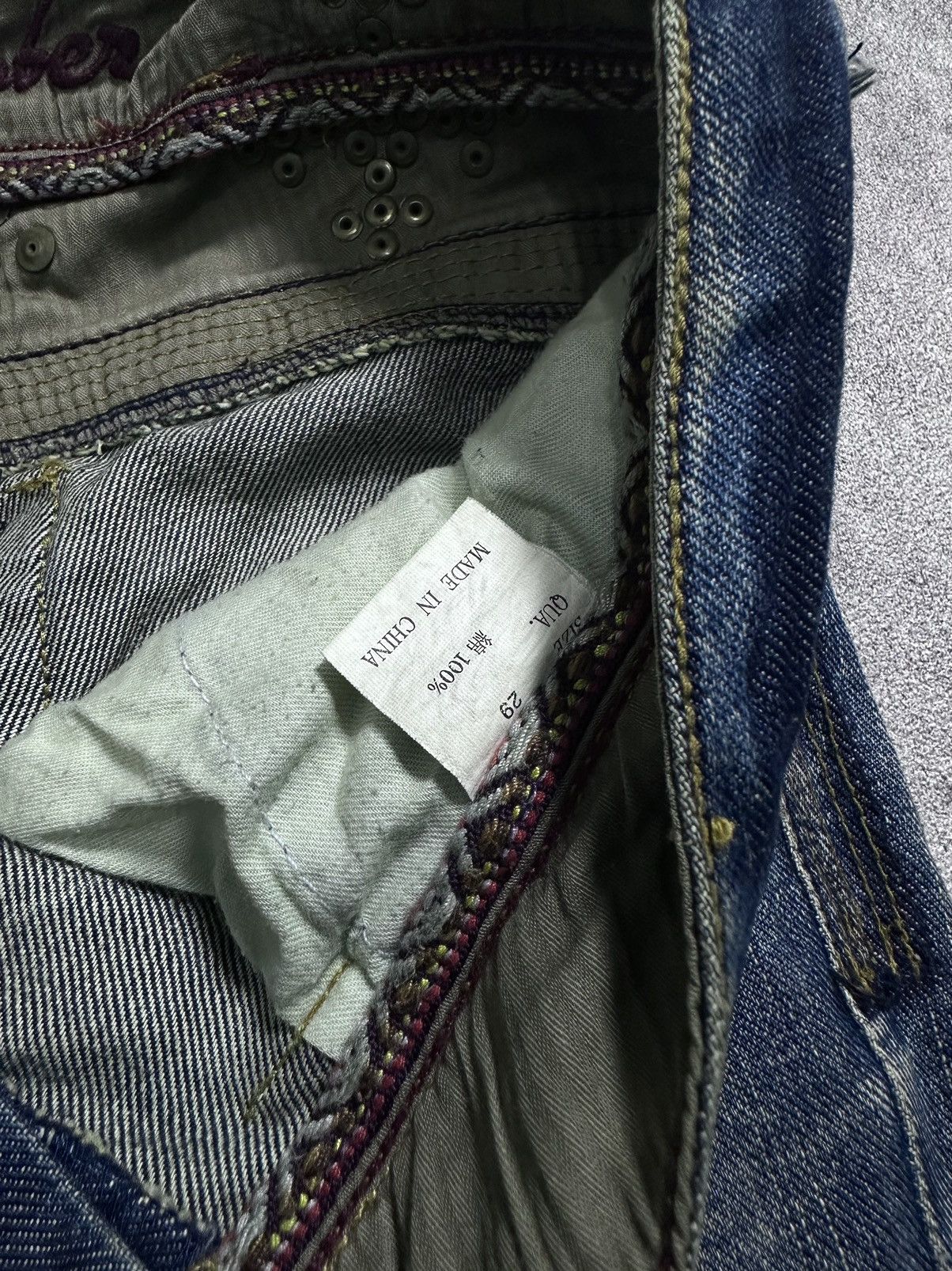 If Six Was Nine Japanes Back Number Flared Studded Jeans Size US 32 / EU 48 - 9 Thumbnail