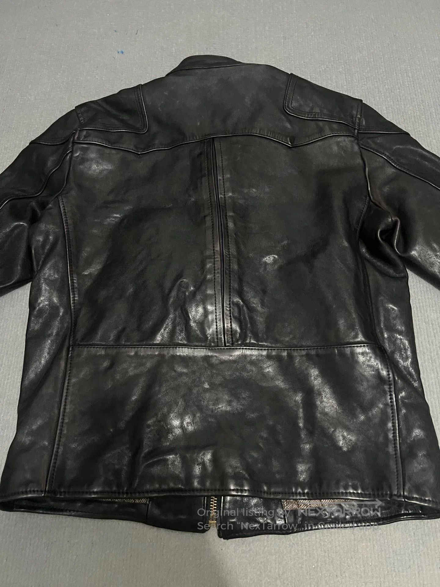 RRL Ralph Lauren Men's Horsehide Leather Jacket. Size US XL / EU 56 / 4 - 8 Thumbnail