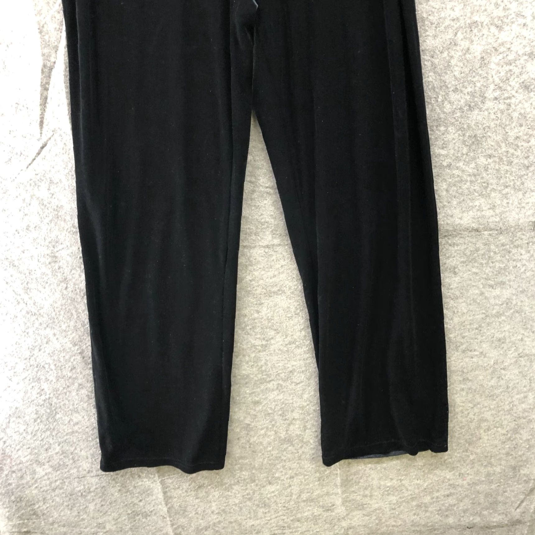Gap Vintage Gap High Waisted Velvet Pants Womens S Pull On Black Relaxed Straight Size 28" / US 6 / IT 42 - 4 Thumbnail
