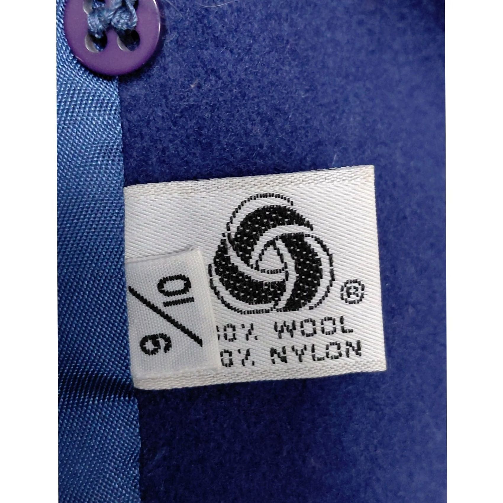 Vintage FORECASTER OF BOSTON Wool Blend Coat Blue Solid Long Sleeve Size 10 Womens Jacket/Coat Mid-Length Casual Business 3-in-1 Vintage No N/A Size L / US 10 / IT 46 - 5 Thumbnail