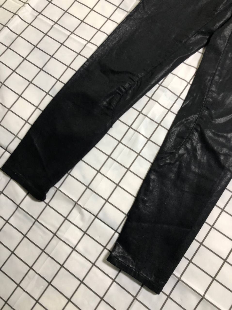 Allsaints All Saints Low Rise Cropped Skinny Jeans, Coated, Petrel Size 25" / US 0 / IT 36 - 2 Thumbnail
