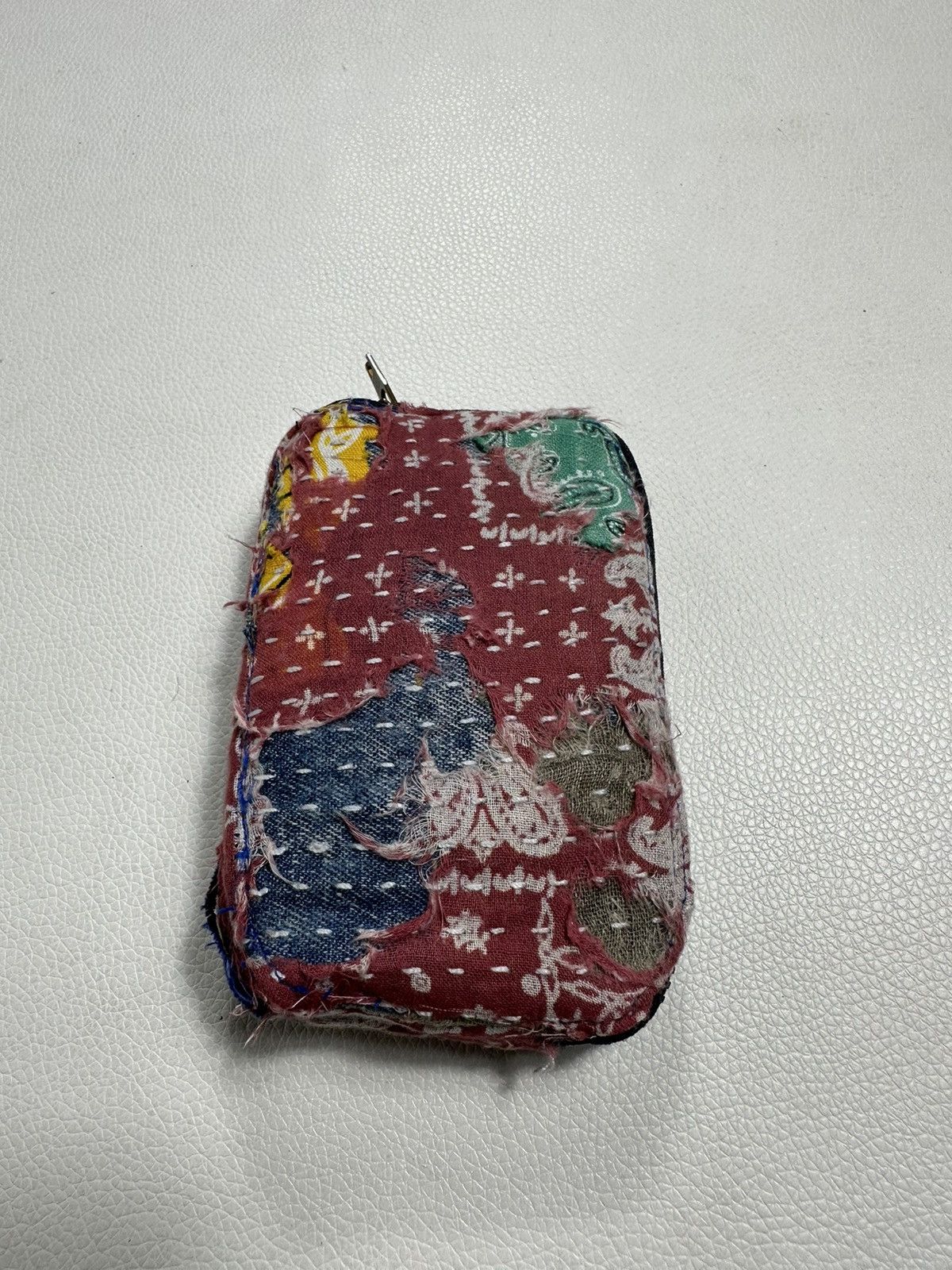 Other Custom Made Distressed Paisley Boro Patchwork Wallet Size ONE SIZE - 3 Thumbnail