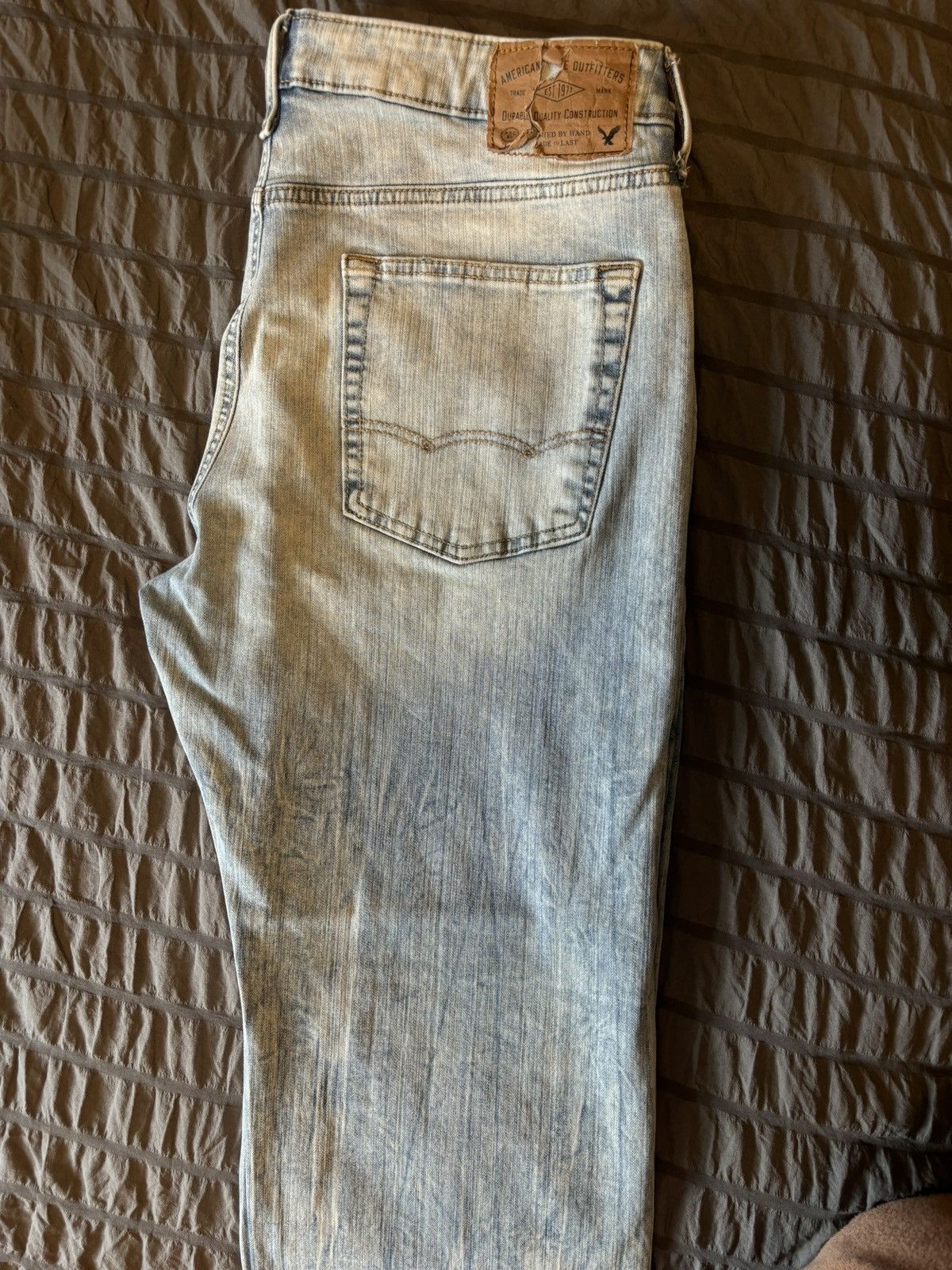 American Eagle Outfitters 36x30 Lightwash Jeans Size US 30 / EU 46 - 4 Thumbnail