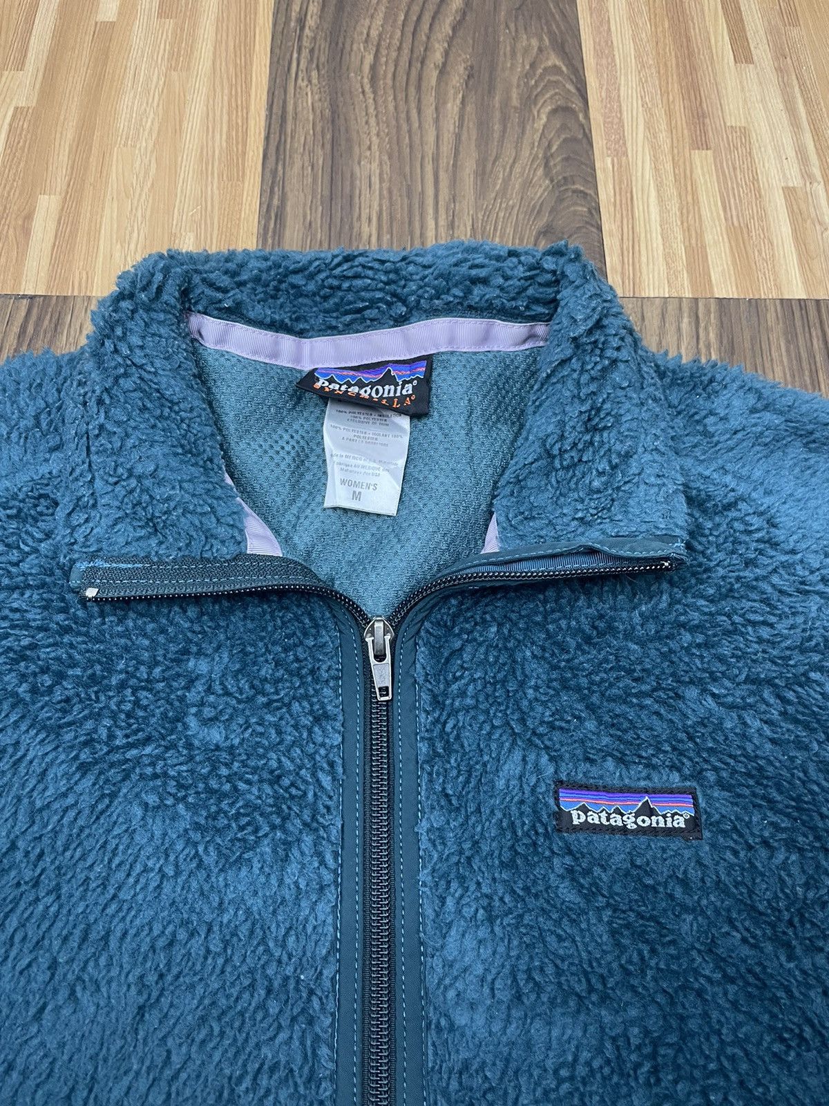 Patagonia Vintage Patagonia Synchilla Sherpa Fleece Jacket Turquoise Size M / US 6-8 / IT 42-44 - 6 Thumbnail