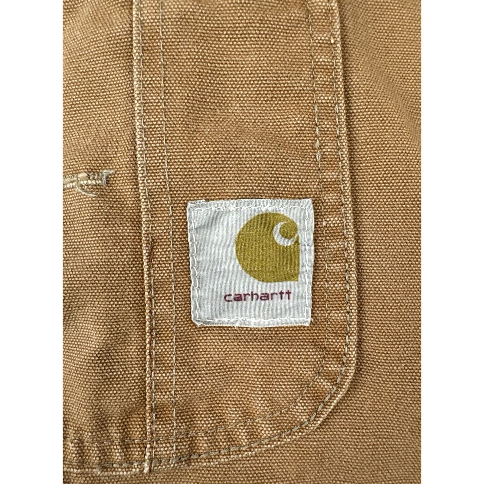 Carhartt VINTAGE Carhartt Union Made Double Knee Overalls USA Distressed Faded Workwear Brown 46 Mens Size US 30 / EU 46 - 5 Thumbnail