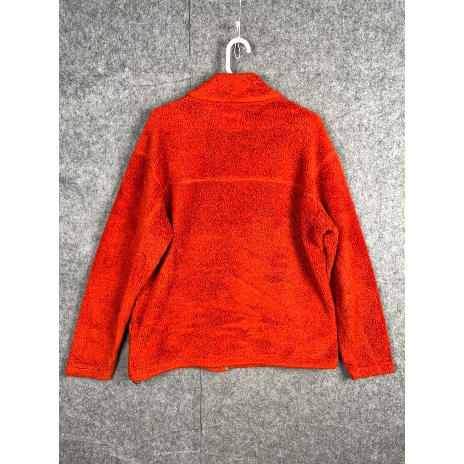 Napapijri Napapijri Jacket Women's L Orange Deep Pile Fleece Full Zip Warm Thick Size L / US 10 / IT 46 - 3 Thumbnail