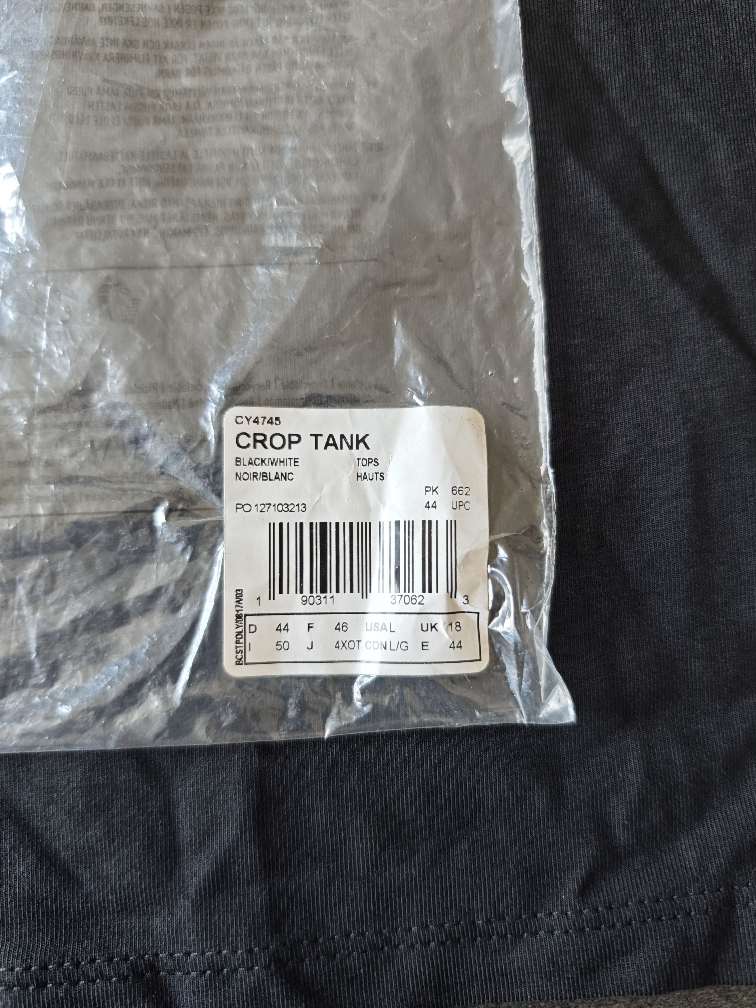 Adidas adidas Compression Cropped Top Black Size L / US 10 / IT 46 - 12 Thumbnail