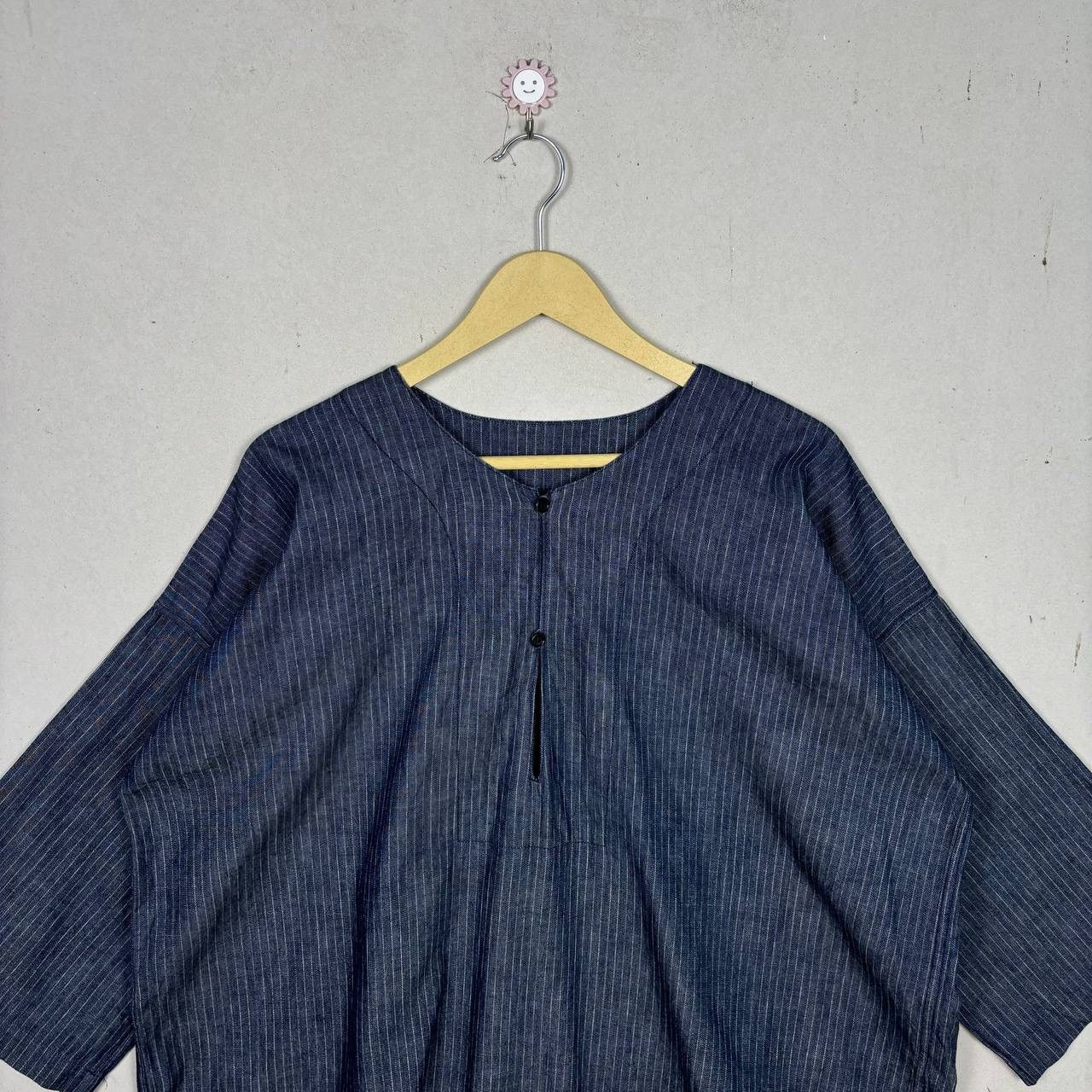 45rpm 45rpm Studio Indigo Hickory Stripe Work Shirt Japan Size 0 Size US M / EU 48-50 / 2 - 3 Thumbnail