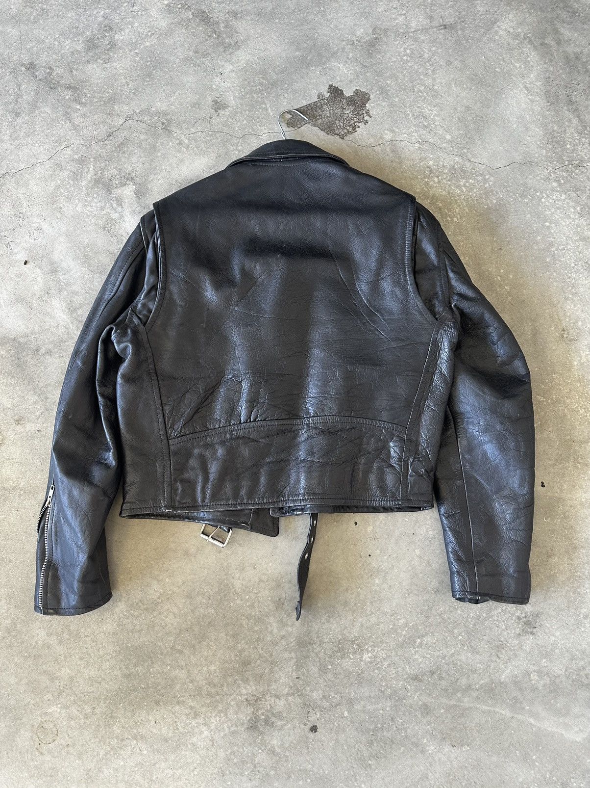 Vintage Vintage leather biker jacket Size US M / EU 48-50 / 2 - 2 Thumbnail