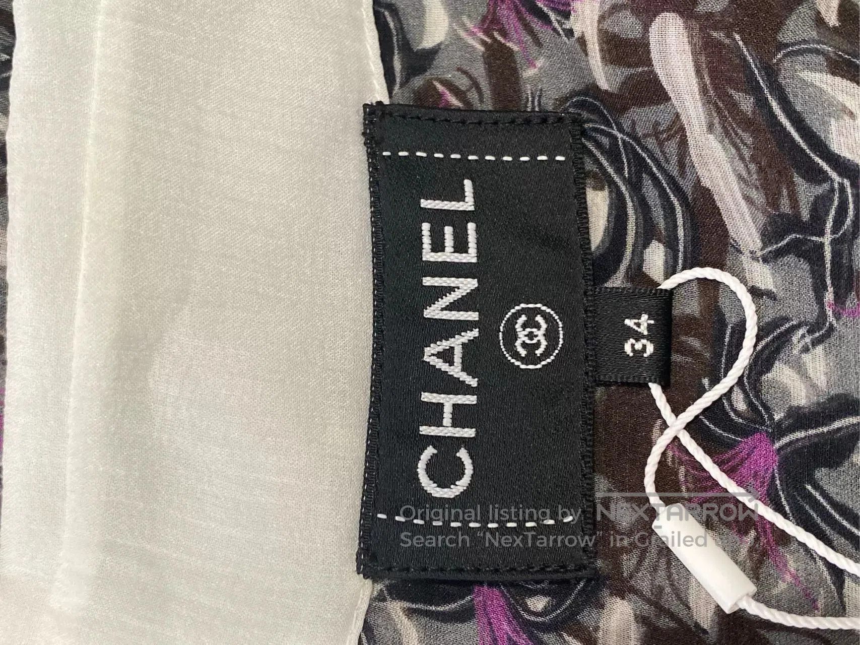 Chanel Chanel 2023 Green Silk Print Shirt. Size US XS / EU 42 / 0 - 3 Thumbnail