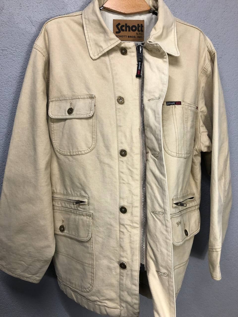 Schott Schott mens beige jacket Medium Size US M / EU 48-50 / 2 - 5 Thumbnail