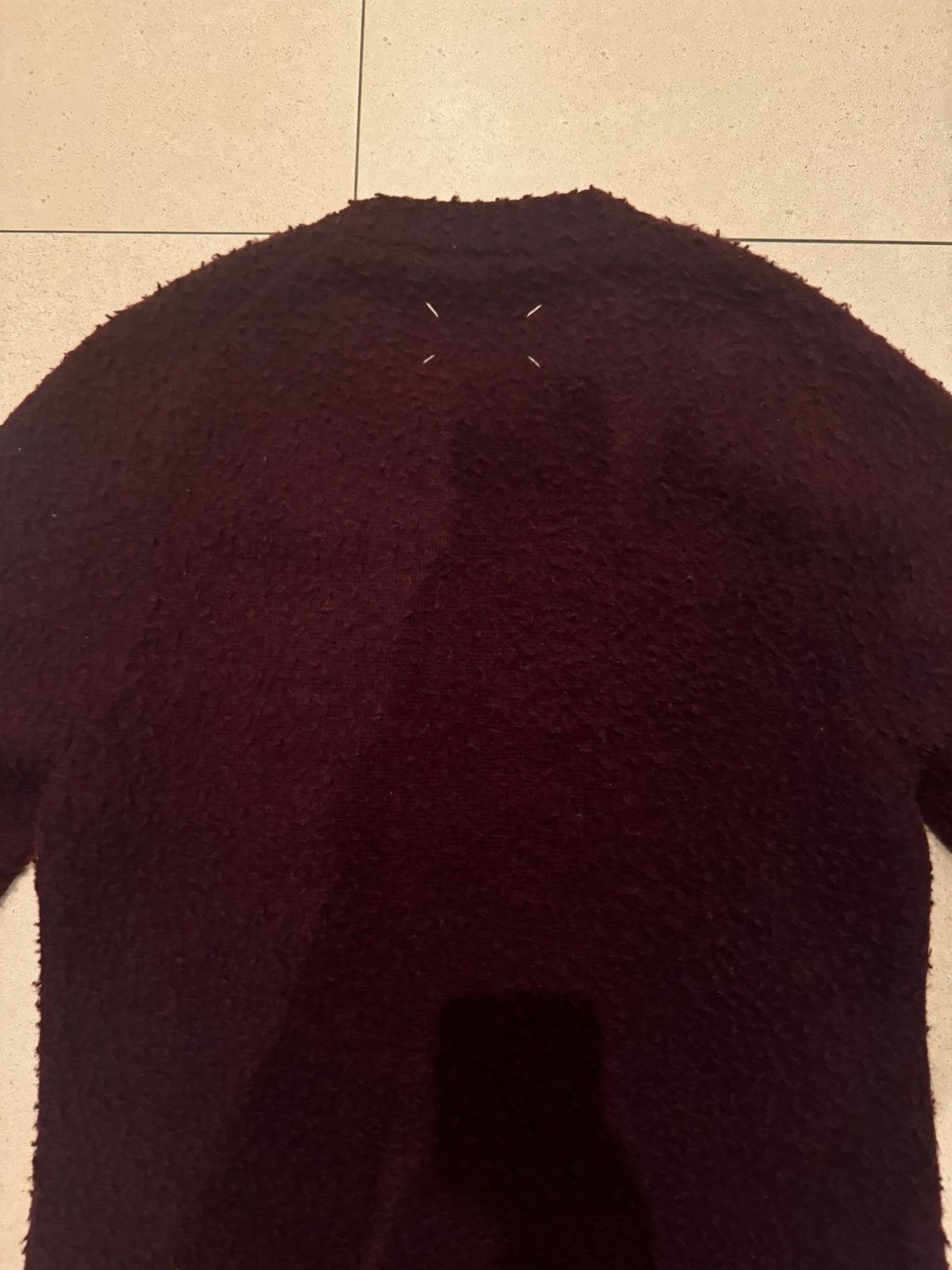 Maison Margiela Maison Margelia Burgundy Knit Sweater Size US L / EU 52-54 / 3 - 6 Thumbnail