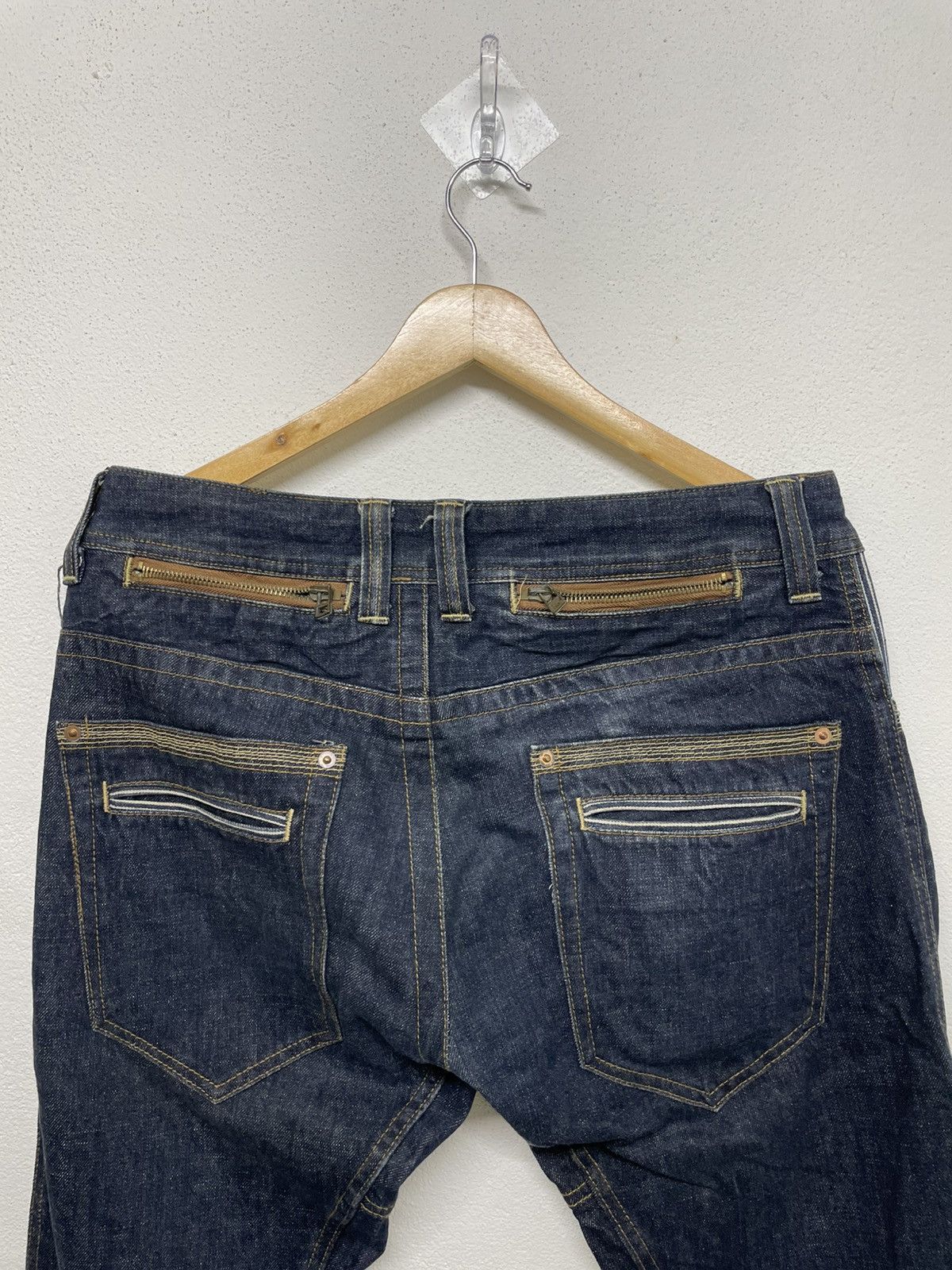 2120 Handcrafted 🔥Rare🔥Dominate Handcrafted Multi pocket Denim Jeans Size US 35 - 5 Thumbnail