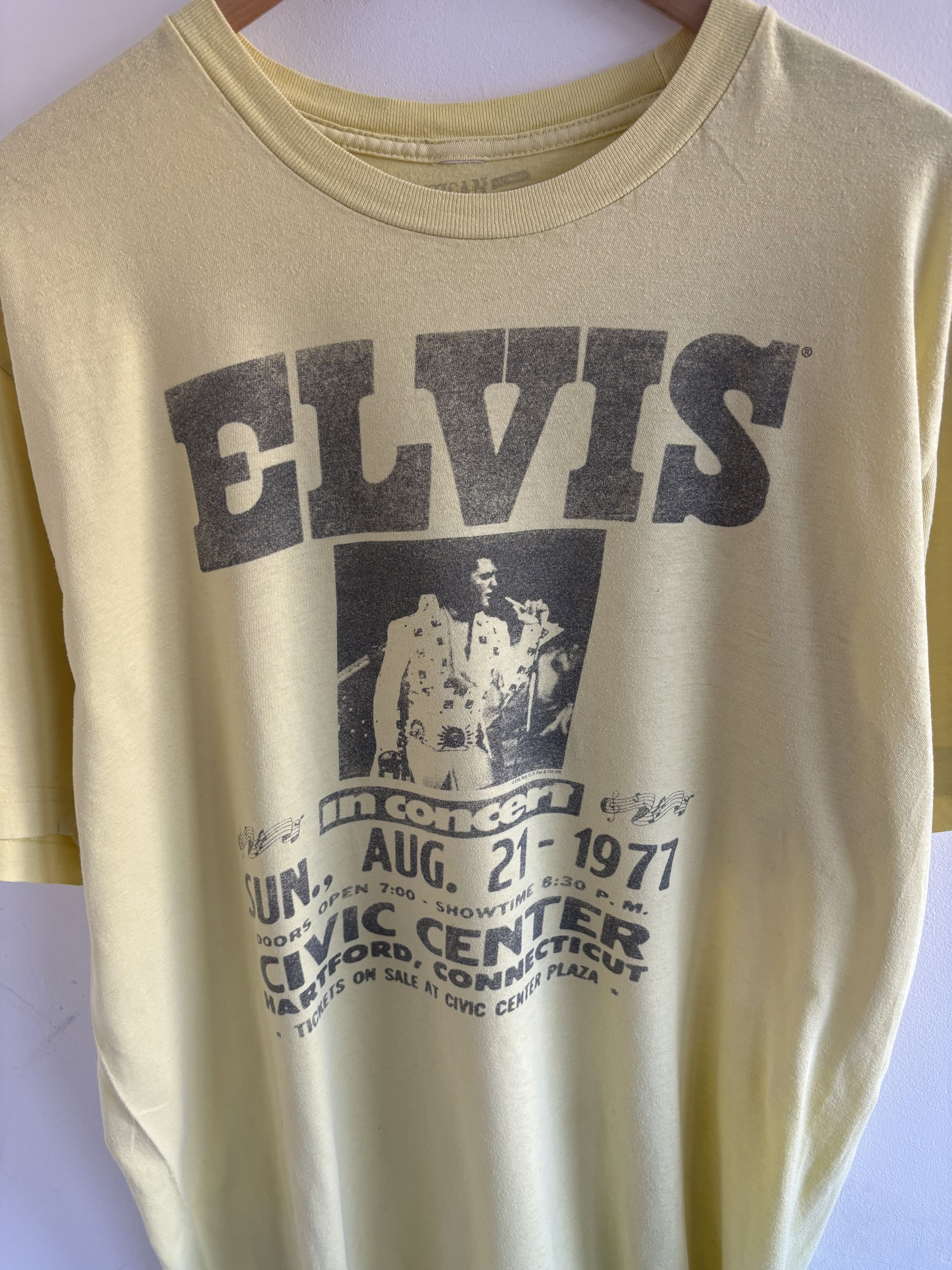 Band Tees Vintage Elvis Presley 1977 Promo Tee Size US L / EU 52-54 / 3 - 4 Thumbnail
