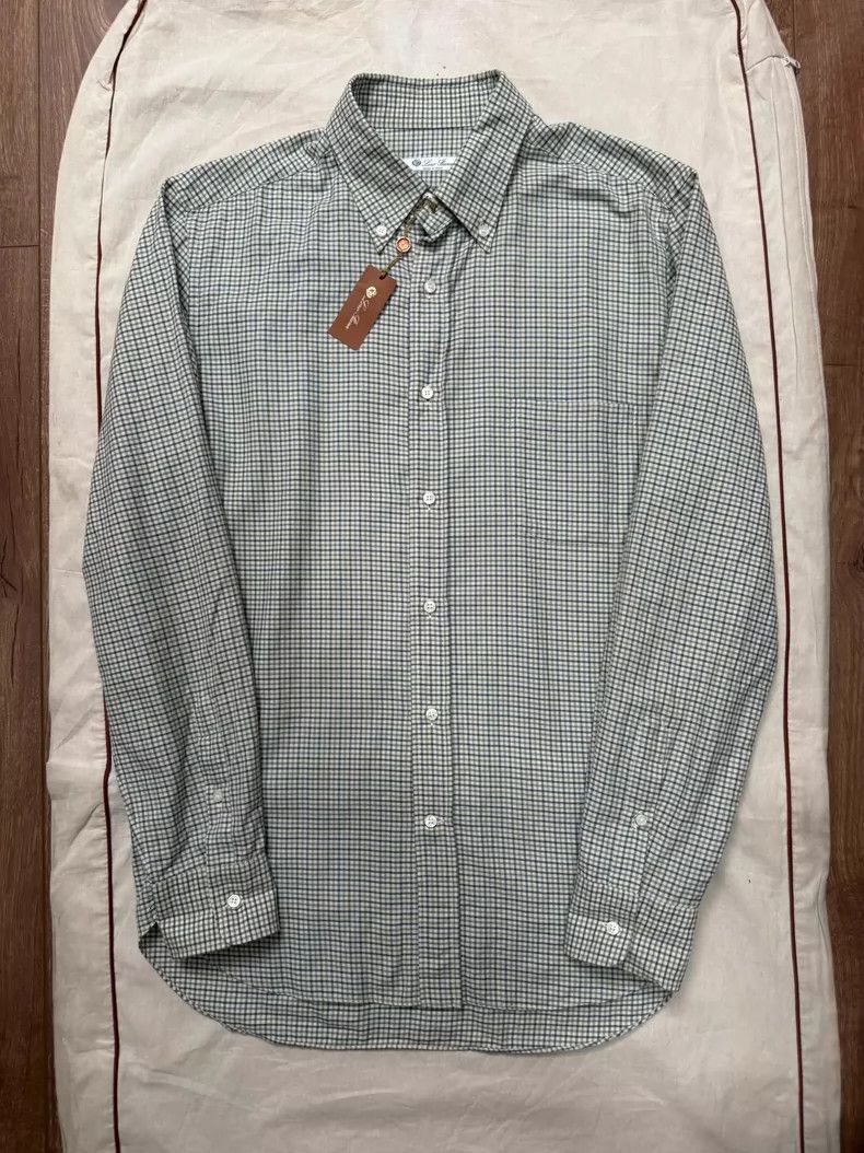 Loro Piana Men's Check Long-Sleeve Shirt-