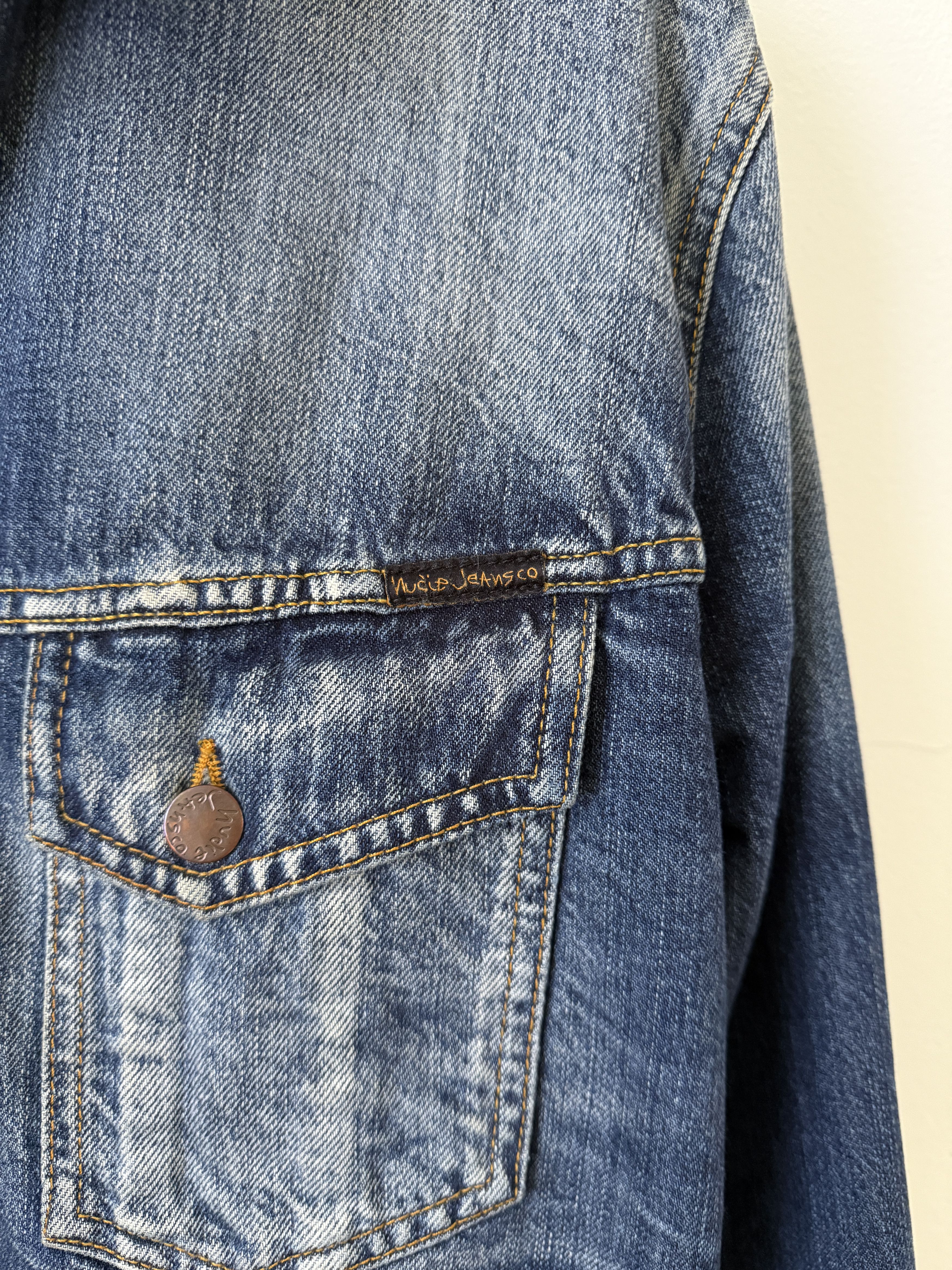 Nudie Jeans Faded Denim Jean Jacket Size US XXL / EU 58 / 5 - 8 Thumbnail