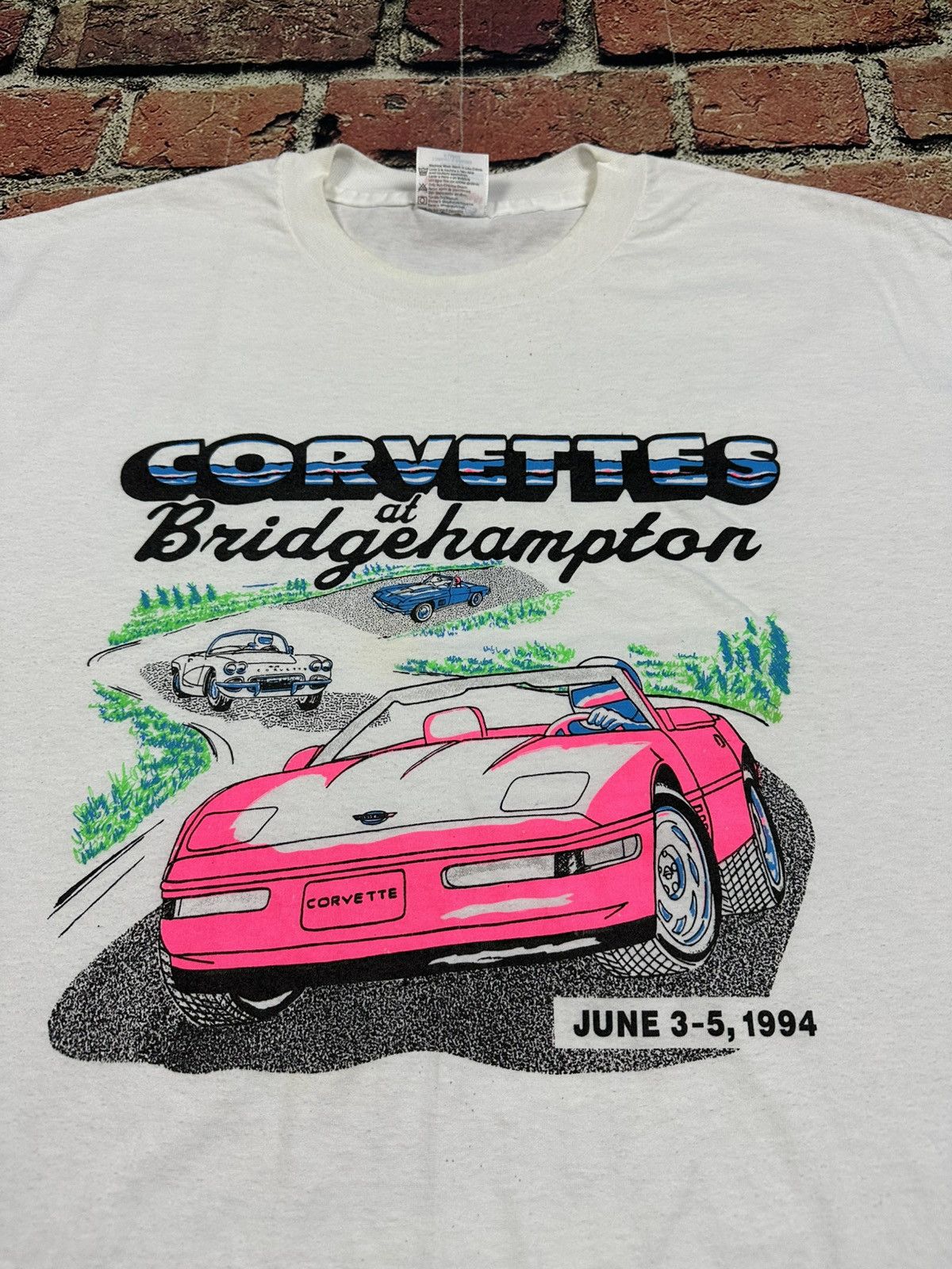 Hanes Vintage Chevy Corvette Bridgehampton Single Stitch T-Shirt Size US XL / EU 56 / 4 - 3 Thumbnail