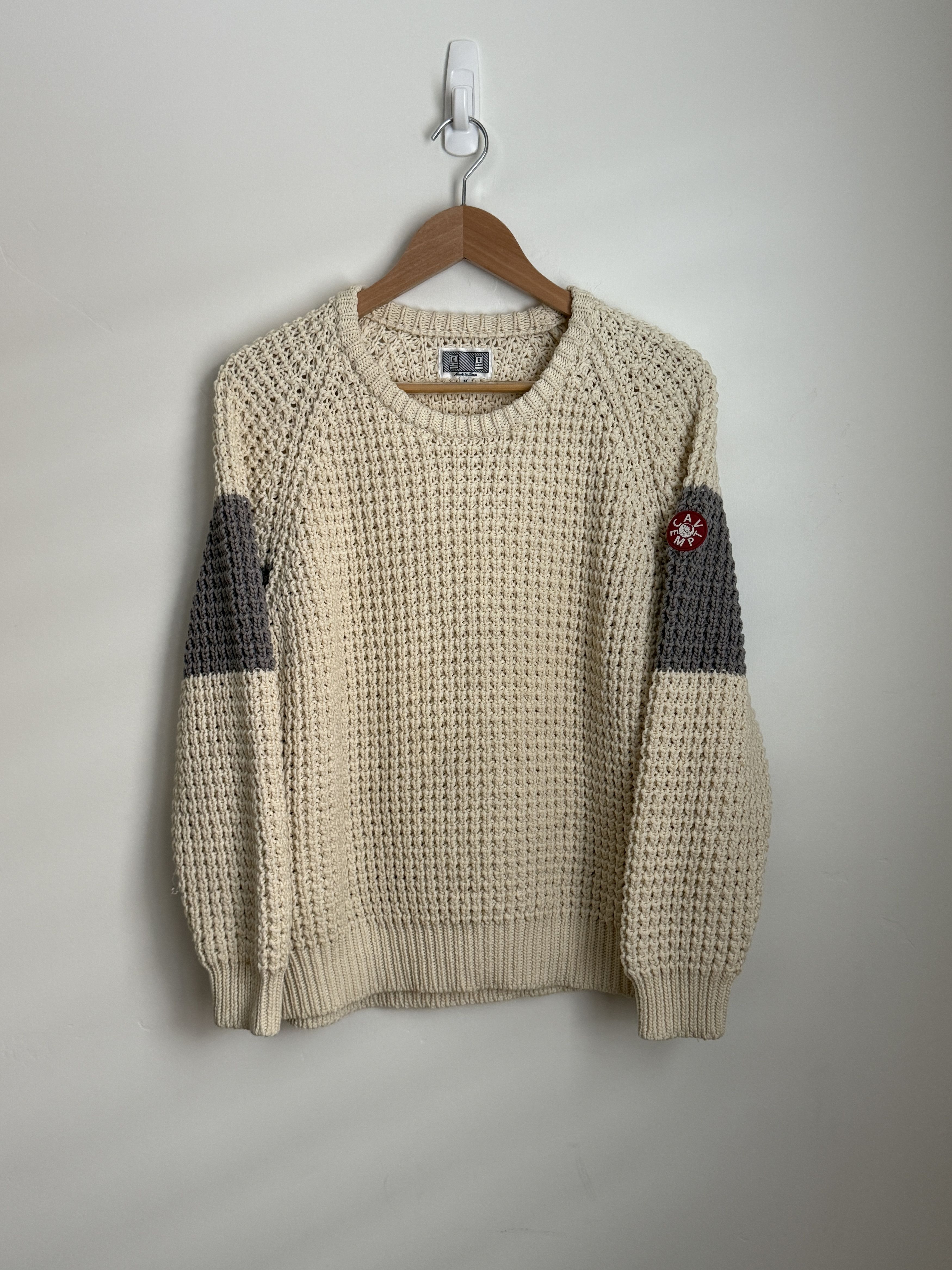 Cav Empt GRID HEAVY WAFFLE KNIT SWEATER | Grailed