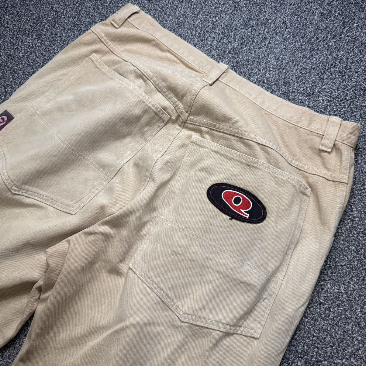 Hypebeast 🔥🇺🇸 Vtg 90s American Streetwear Crazy Baggy Jeans Size US 37 - 3 Thumbnail