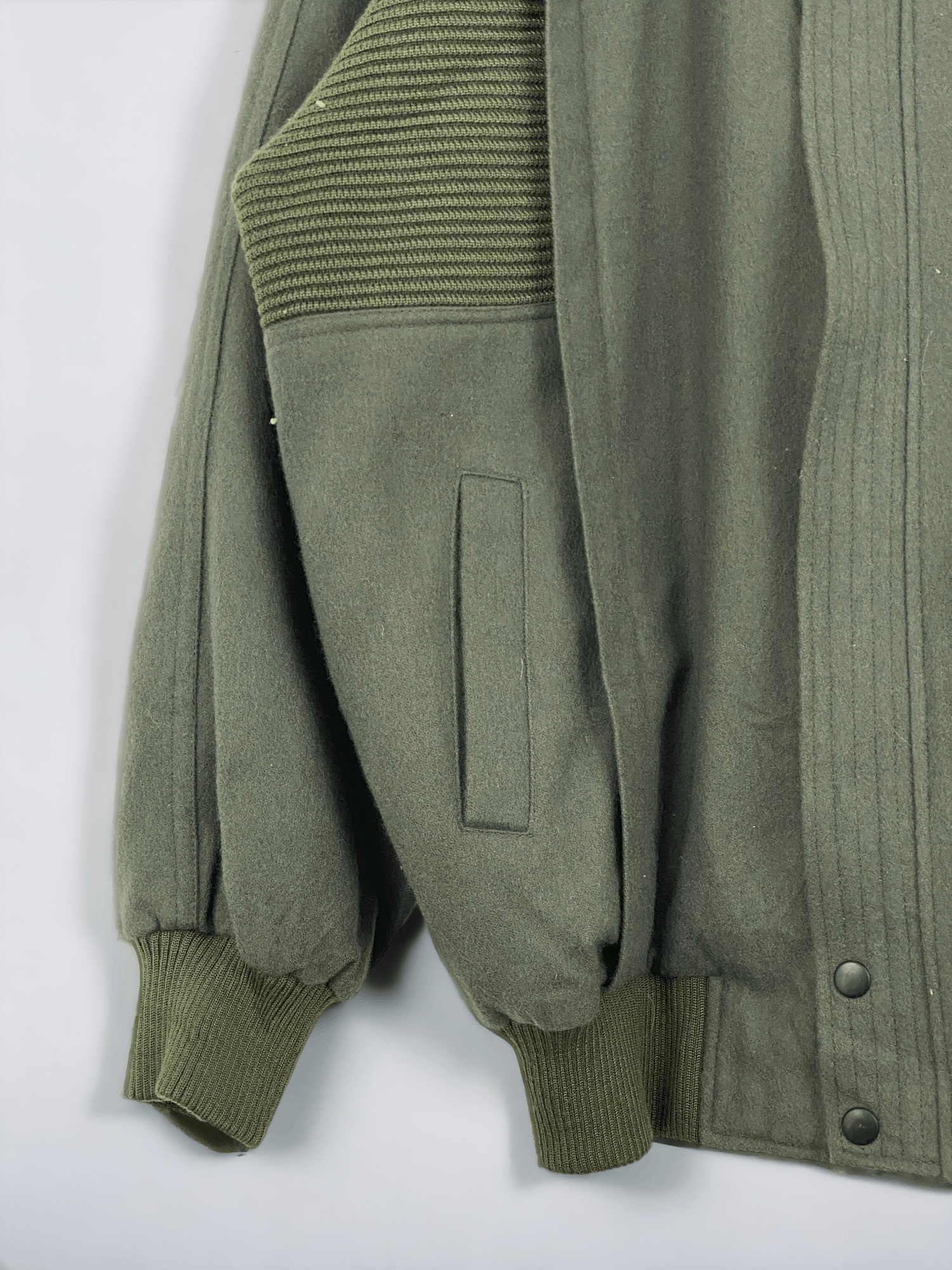 Japanese Brand Vintage Japanese Brand Zipper Up Wool Jacket JA0039 Size US XXL / EU 58 / 5 - 11 Thumbnail