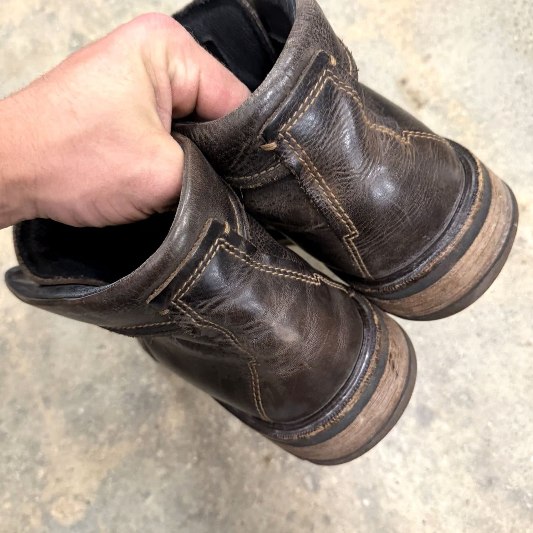 Ecco ECCO Dry Ankle Boots Mens Brown Leather EU 45 US 11.5 Ankle Boots Leather Men Brown ECCO Dry Boots Size US 12 / EU 45 - 7 Thumbnail